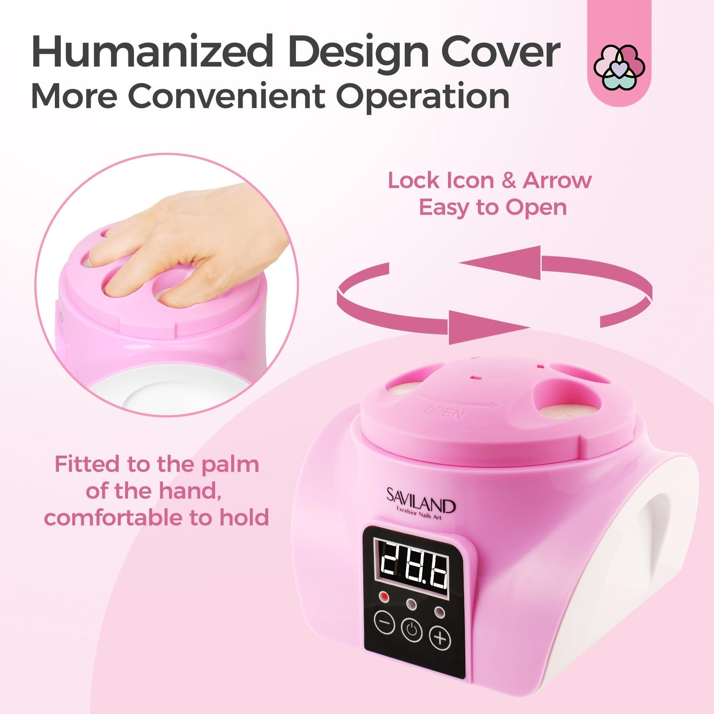 Saviland Essentials Nail Polish Remover Machine: Nail Soaking Bowl & Acetone Nail Polish Remover Gel Nail Remover Machine with Nail Soak off Bowl Soaker Tech Acrylic Nail Remover Steam Salon Home DIY