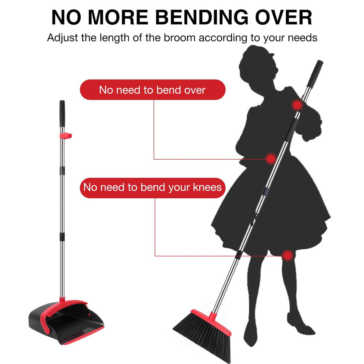 Broom and Dustpan Set (3 Count)
