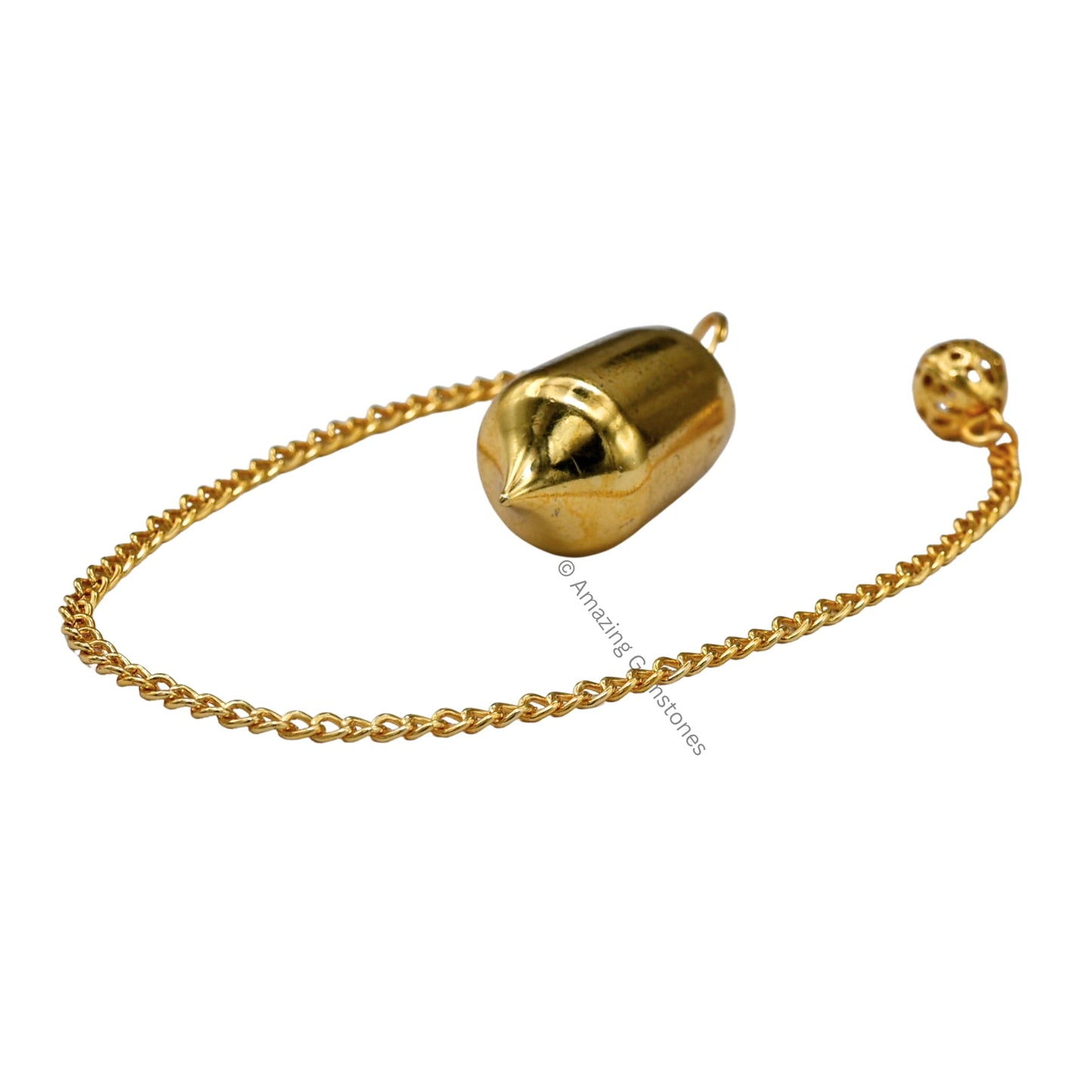 Amazing Gemstone Healing Metal Pendulums for Divination, Gold Pointed Drum Steel Copper Pendulum High Energy Pendulo de Bronce Pendulos de Mesa MP93