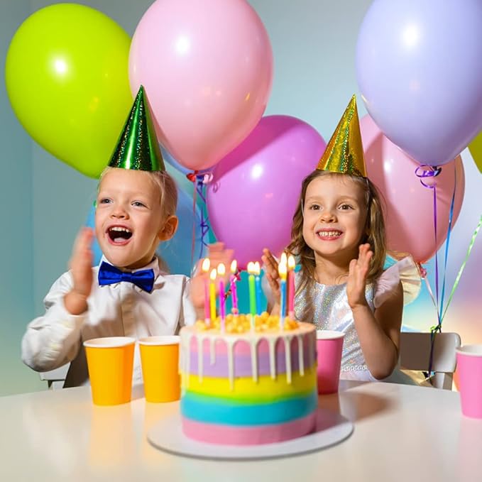 Yeunmu100 PCS Balloons Assorted Colors（Inside 10 Colors-10 Per Color), 12 Inch Balloons Bulk, Suitable for Birthday, Family Party, Graduation, Wedding