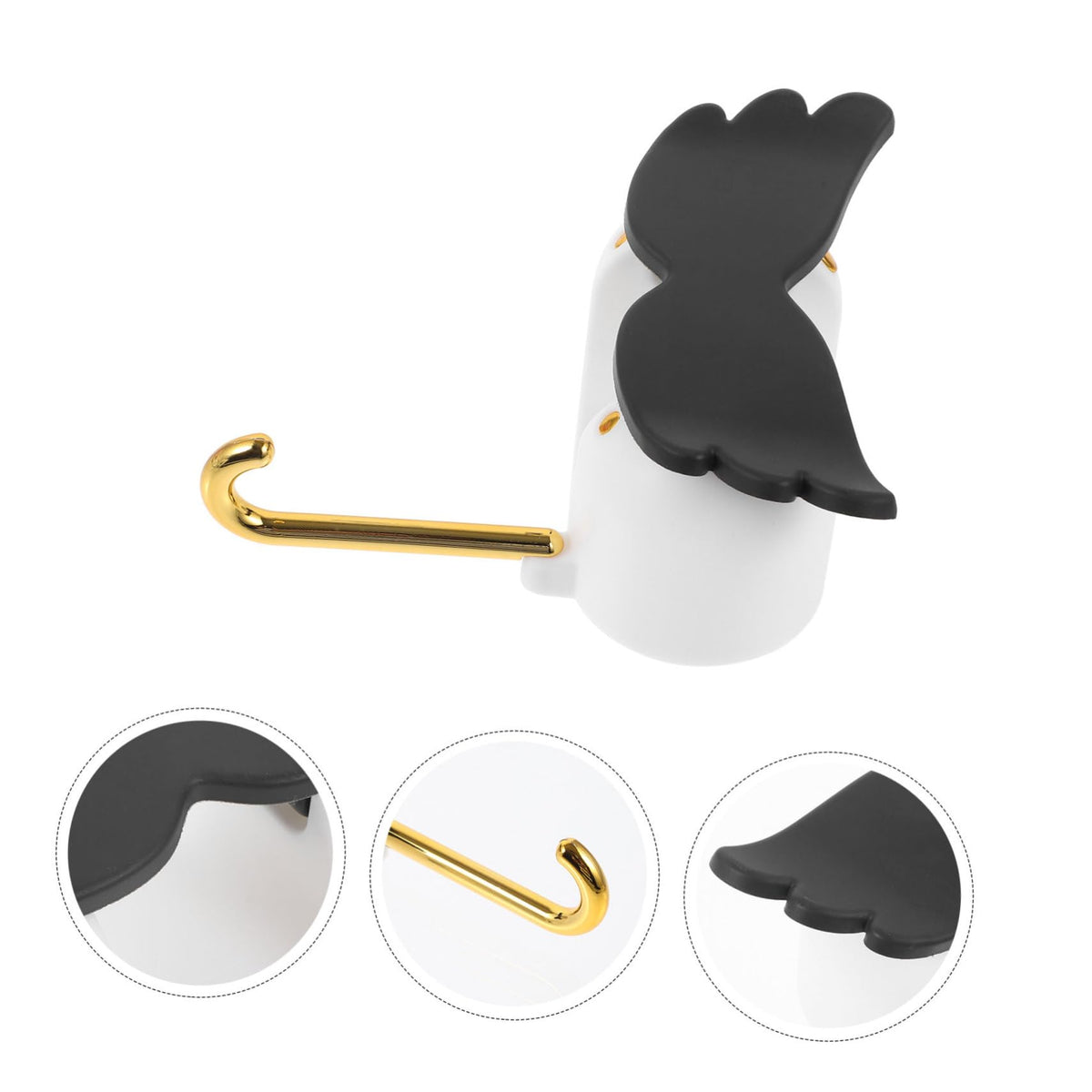 Mop Holder Wall Mount Punch Broom Gripper Hook Self