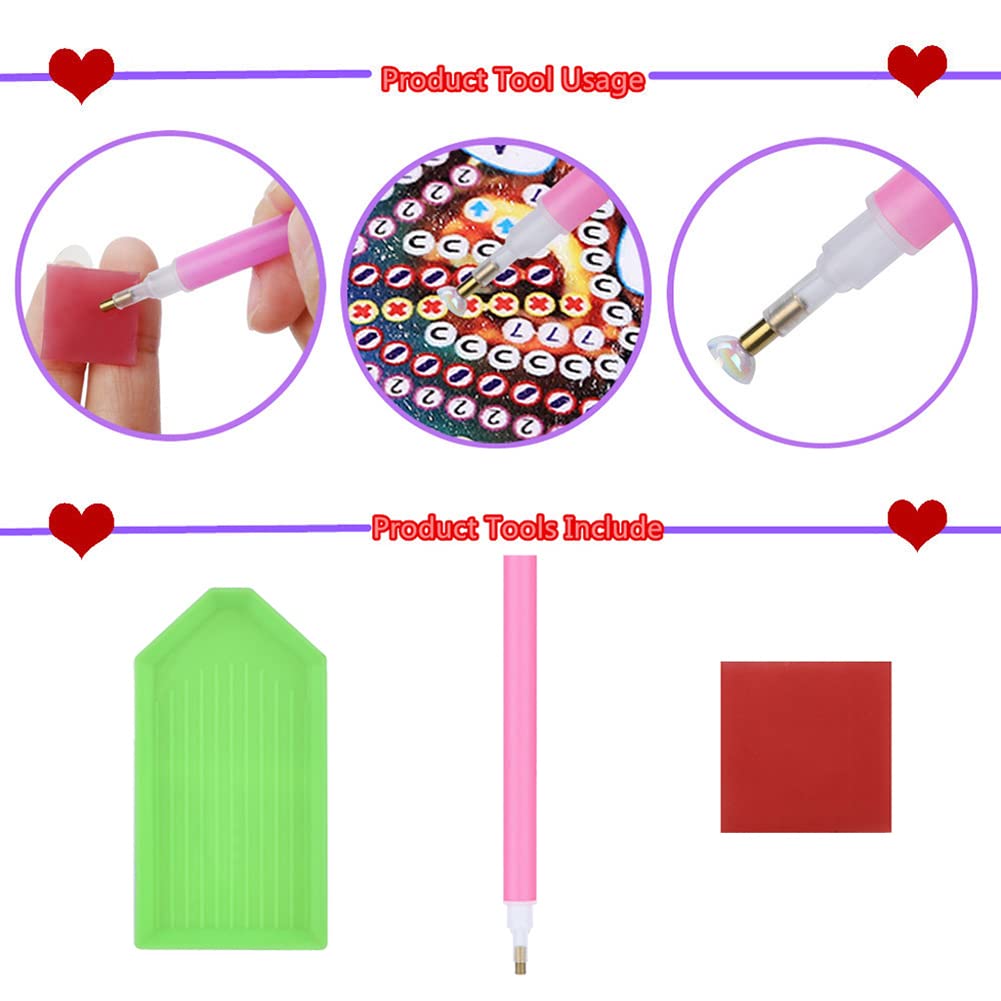 Sulunmo Diamond Art Kits for Adults - Acrylic Diamond Painting Ornaments, DIY 5D Diamond Art Statues Diamond Dots Sculpture with Special Shaped Drills(Peacock-66)