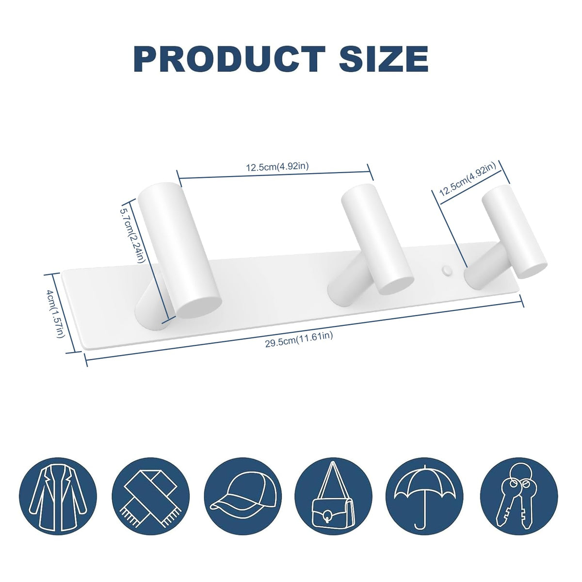Hat and Coat Wall Mount Rack (2 Count)