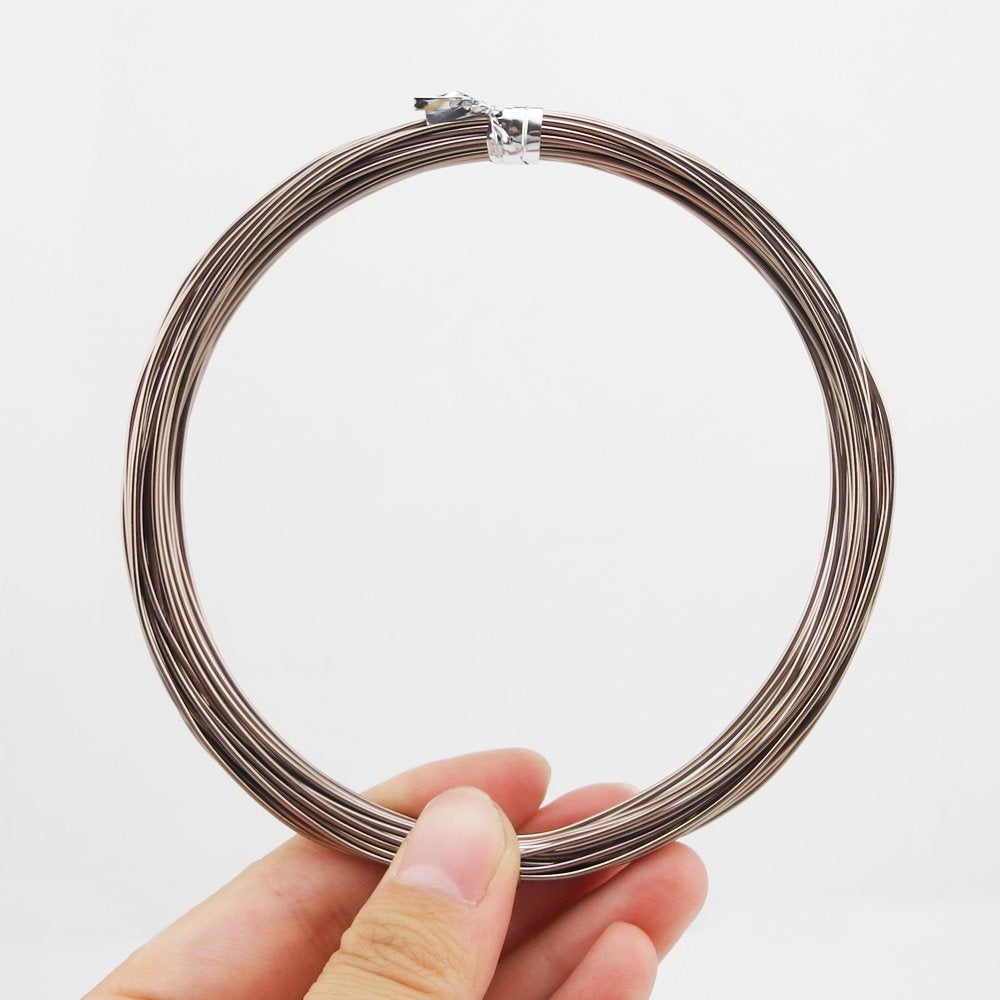Inspirelle 20 Colors Aluminum Craft Wire Bendable Metal Wire for Jewelry Craft Making, 10M Each Color (18 Guage (1.0mm))