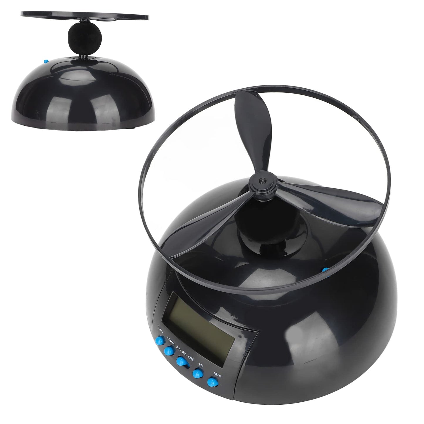 Kafuty-1 Novelty Digital LED Alarm Clock,Gadget Run Away Flying Alarm Clock for Bedroom/Office/Home/School,Rolling Helicopter Chopper Propeller Clock Creative Gift