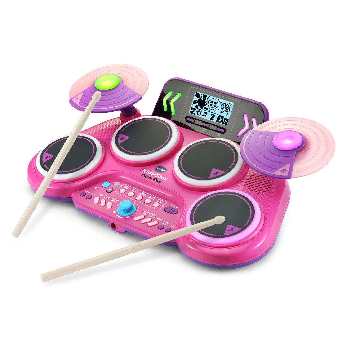 VTech Kidi Star Drum Pad, Pink