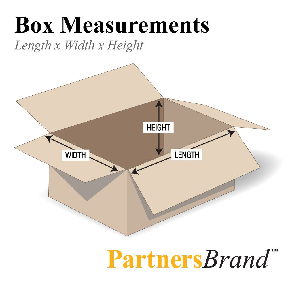 PARTNERS BRAND 12 x 9 x 9 Corrugated Cardboard Boxes, Small 12"L x 9"W x 9"H, Pack of 25 | Shipping, Packaging, Moving, Storage Box for Home or Business, Strong Wholesale Bulk Boxes