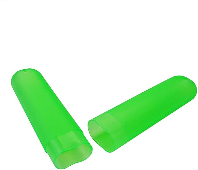 12PCS Plastic Toothbrush Case Six Colors Portable Dust-proof Toothbrush Cases Toothbrushes Holder for Daily and Travel Use (12)