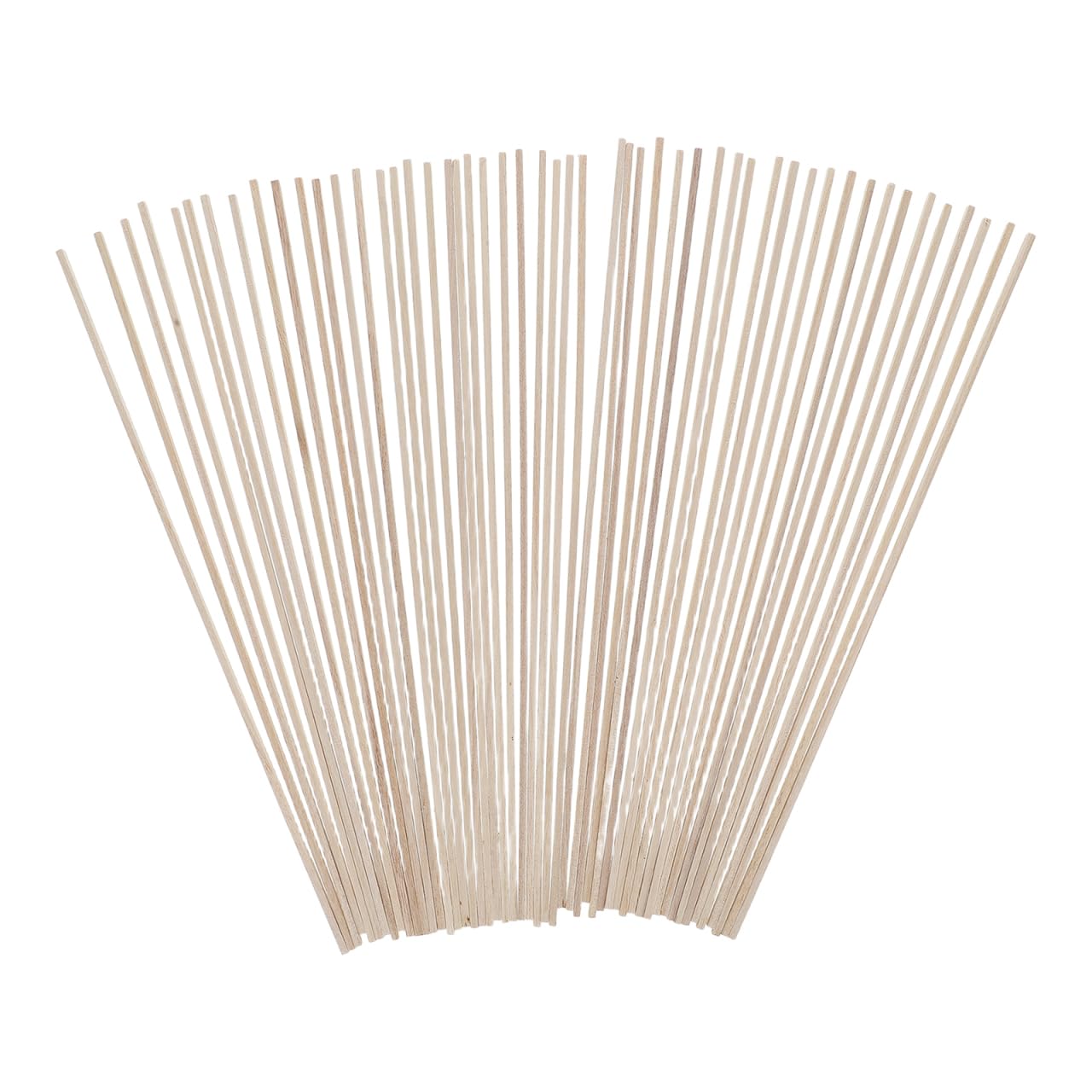 jojofuny 50pcs 300x3mm Square Wood Dowels Rods – Unfinished Wooden Rod Sticks for Crafting, Model Building, School Activities & DIY Projects – Premium Quality, Easy to Cut & Natural Wood Texture