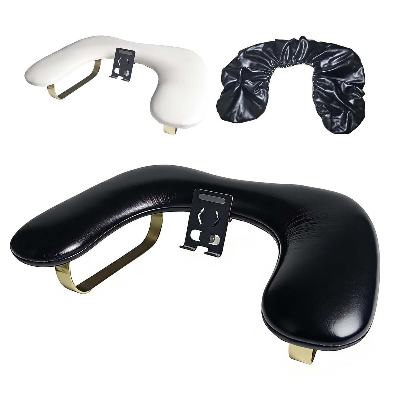 Yizhuo Ergonomic Nail Arm Rest with Adjustable Phone Holder & 2 PCS Nail Arm Rest Covers Bundle