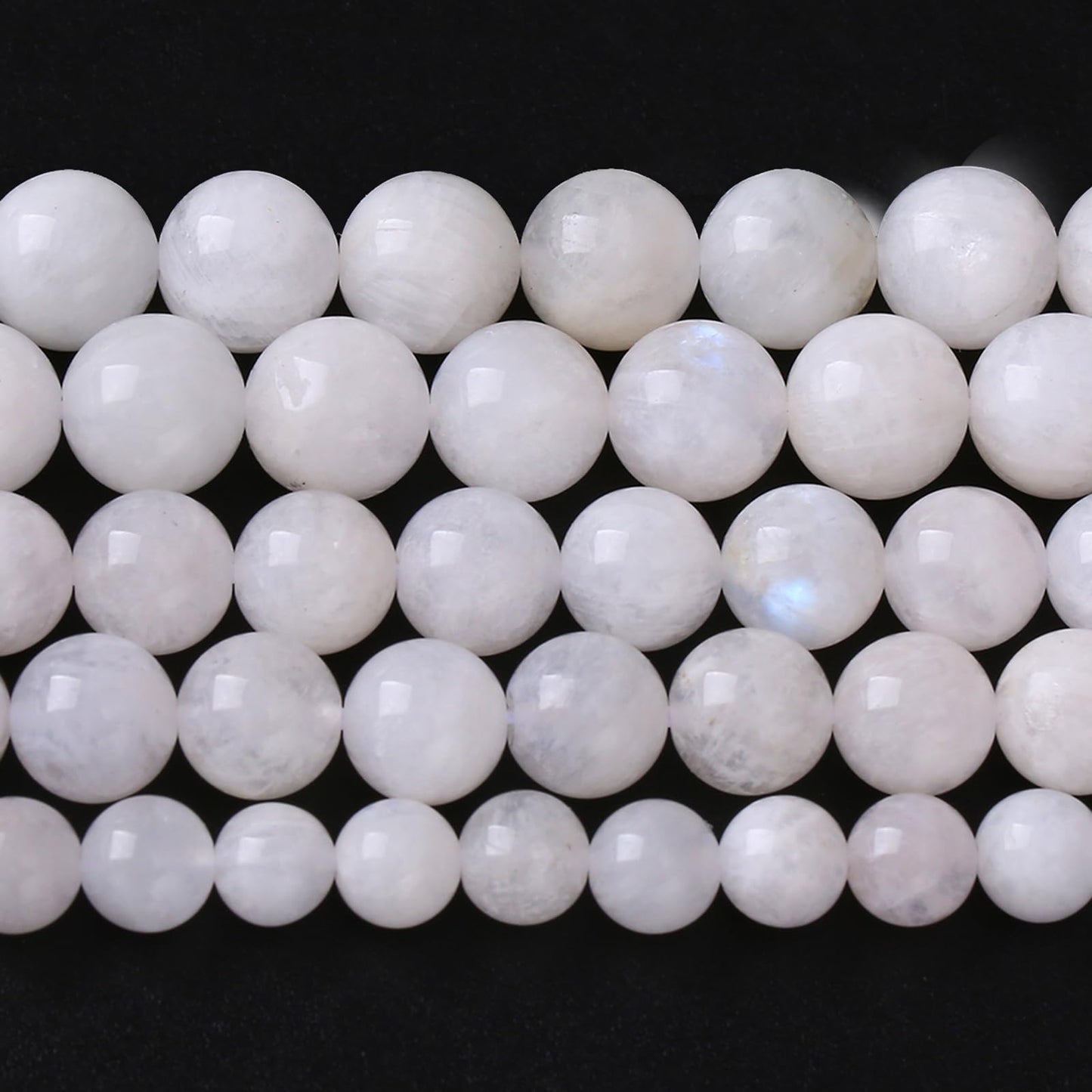 10mm 36pcs Natural Moonstone Stone Beads for Jewelry Making Energy Healing Power Stone Beads DIY Bracelet Necklace Accessories 15"