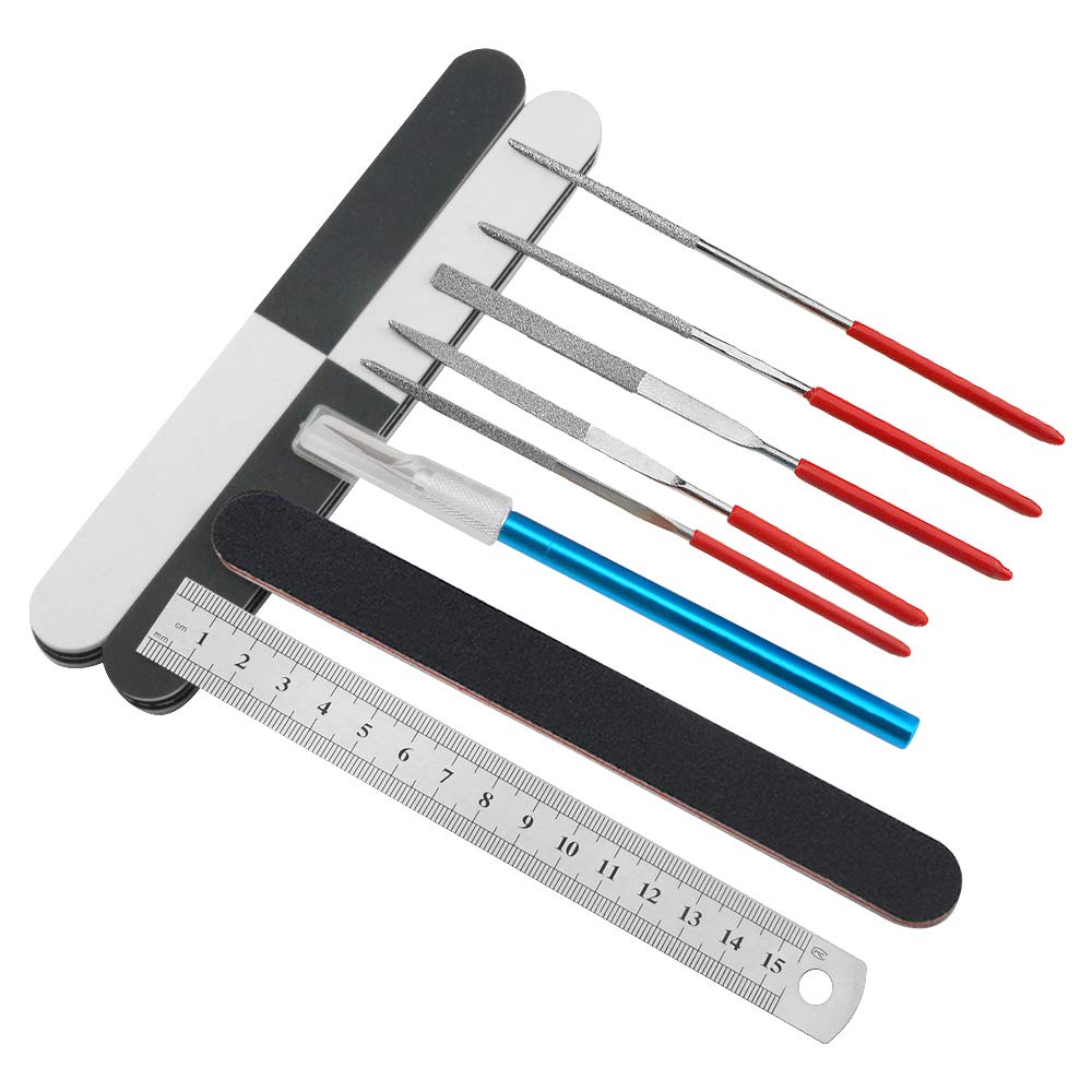 XINGYHENG 28Pcs Modeler Basic Tools Craft Set Compatible with Gundam Model Tools Kit with Plastic Box Hobby Model Assemble Building Repairing and Fixing DIY Craft Kit
