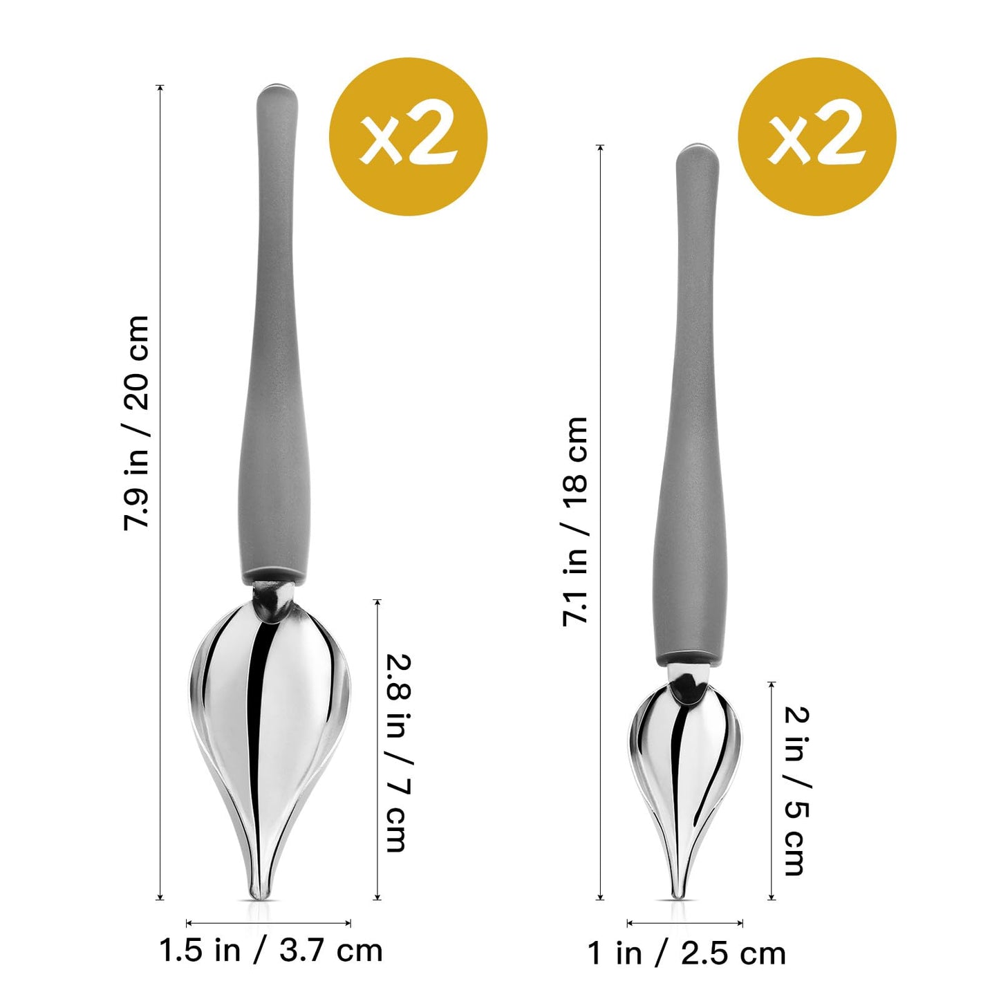 PRETYZOOM 4pcs Dessert Decorating Spoons Chocolate Dipping Tools Multipurpose Stainless Chef Art Spoons
