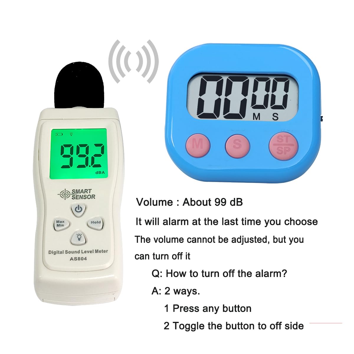 Timers, BESTWYA Magnetic Timer with Clear LCD Screen 3 Big Buttons On/Off Switch Count Up and Down Function for Kitchen,Study,Work,Exercise Training,Outdoor Activities (6,6 Colors)