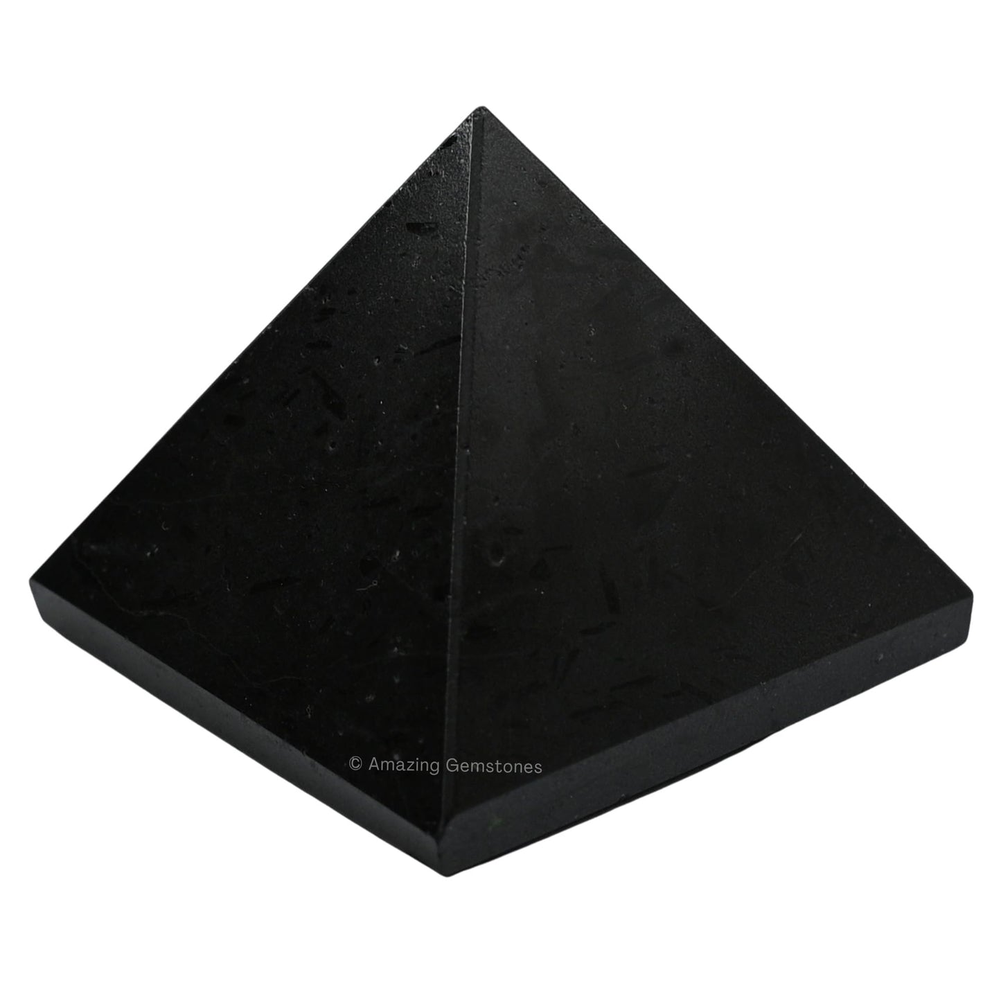 Amazing Gemstone Black Tourmaline Pyramid Crystal Healing Stones - 1.5" Great Pyramid Figurine of Natural Stone Pyramid for Meditation, Reiki, Chakra Balancing and Crystal Pyramids Grid