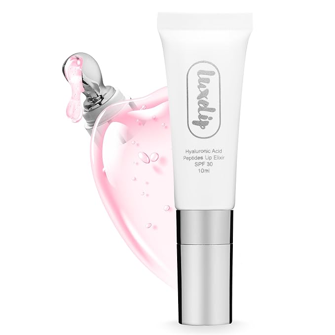 Tinted Lip Balm for Dry, Chapped Lips, Hydrating Vegan Lip Care with Sheer Color & Moisturizing Glow – Non-Sticky Nourishing, Lip Plumping Treatment for Soft, Smooth Lips (Strawberry 10ml)
