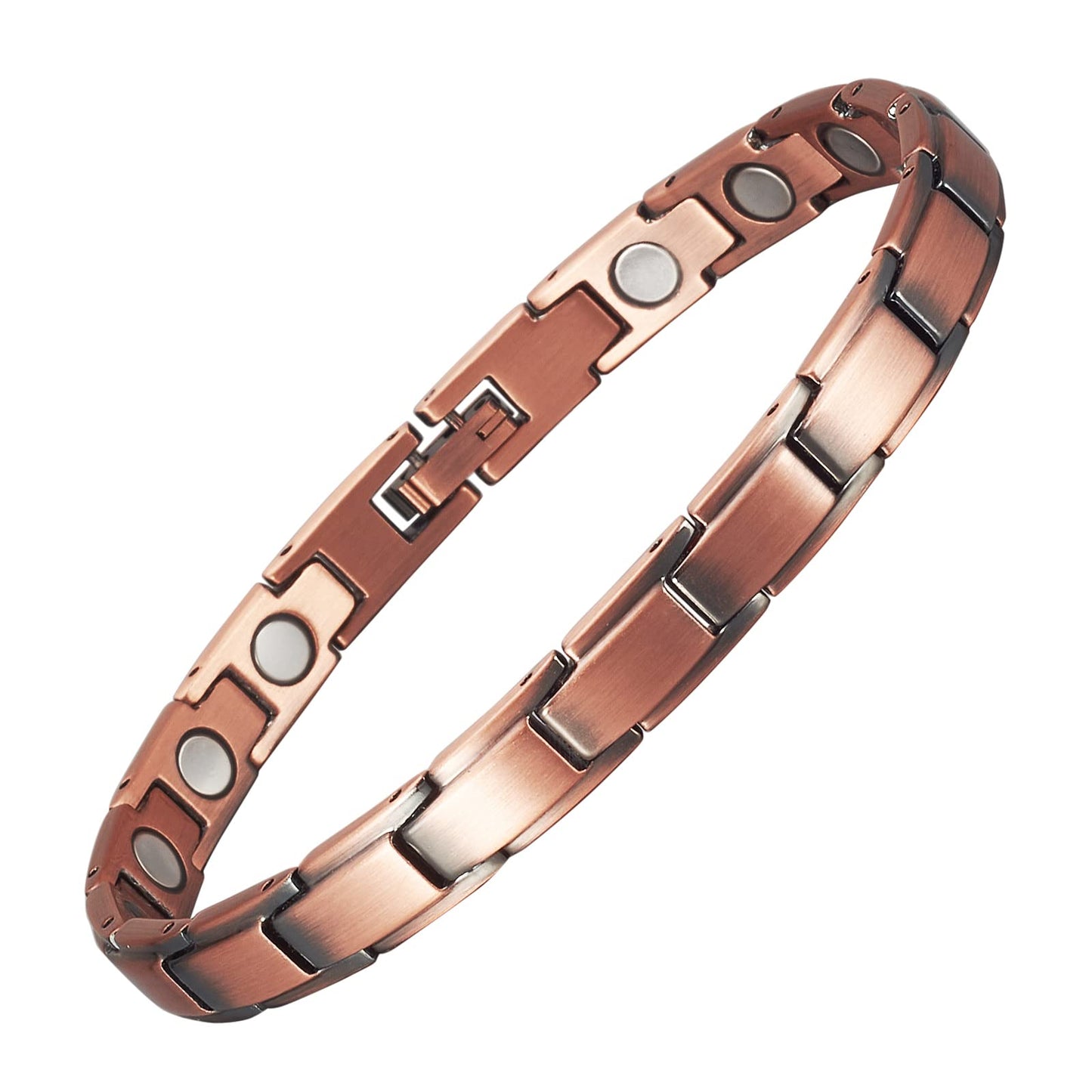 EnerCoppeX Copper Magnetic Bracelet for Women - Detox Jewelry with 3500 Gauss Magnet