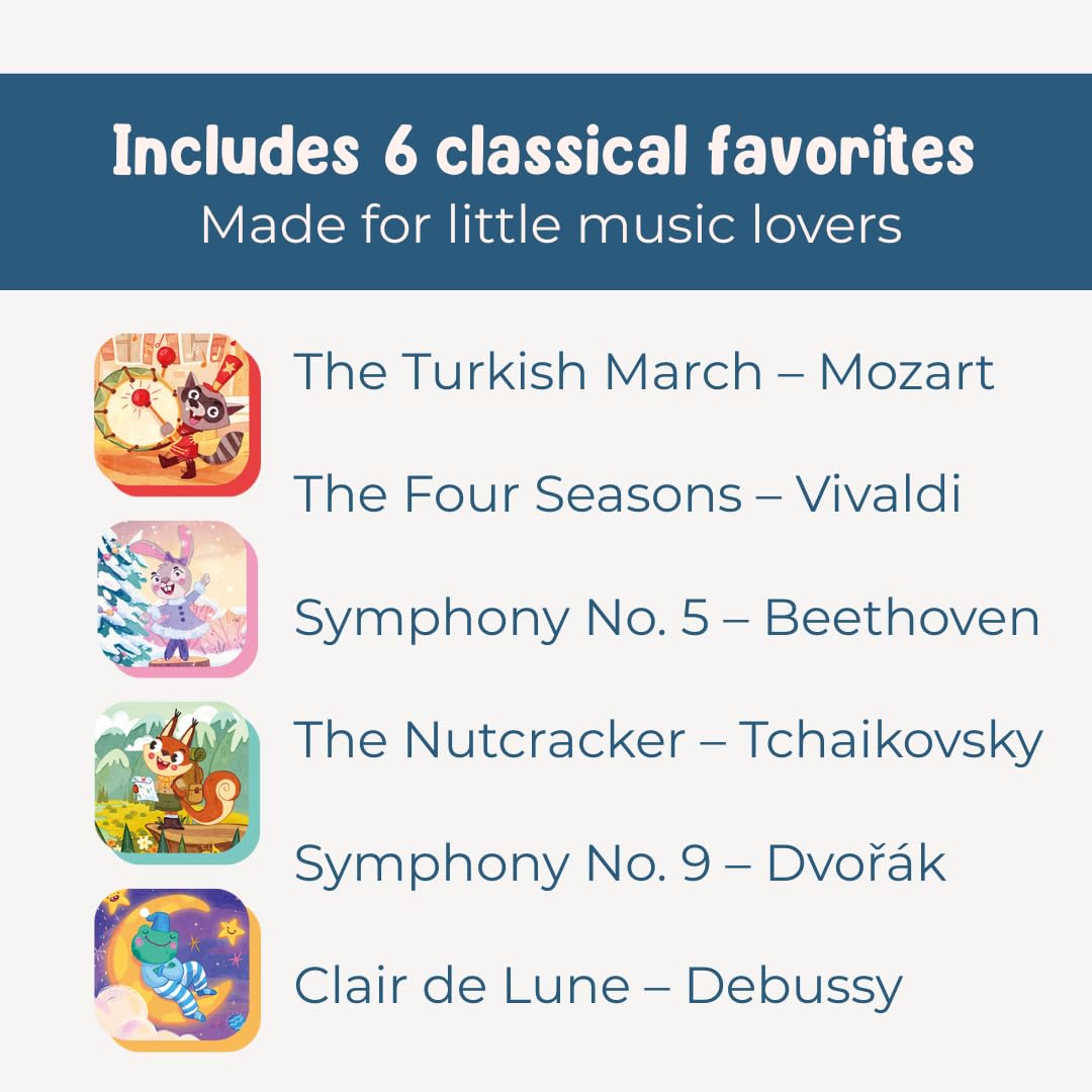 I Discover Classical Music – Sound Book for Babies & Toddlers | 6 Famous Classical Melodies | Interactive Board Book with Music | Ages 0–4 | Pirouette Kids