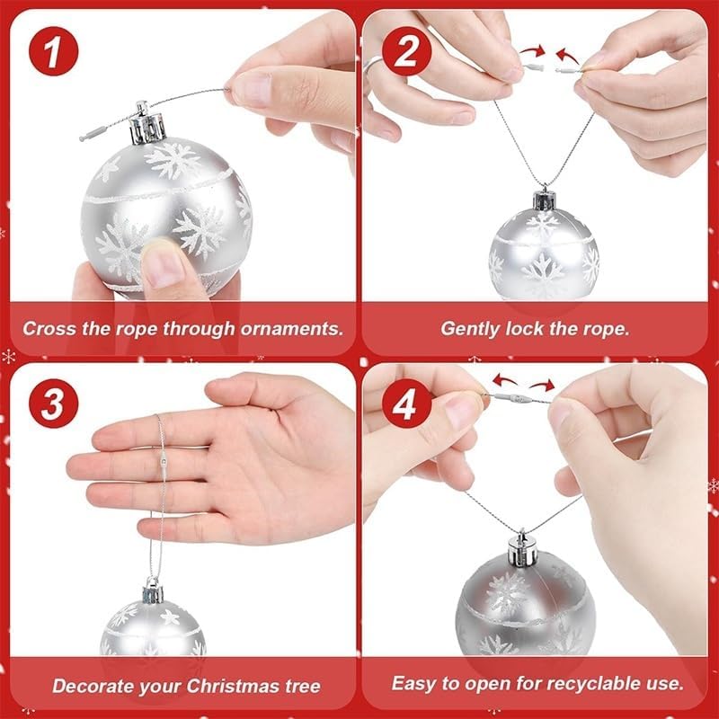 200pcs Christmas Ornaments String Hanger 7.8" Ornaments Hooks for Christmas Tree Ribbon Hanger Strings Decorations with Snap Fastener(Green)