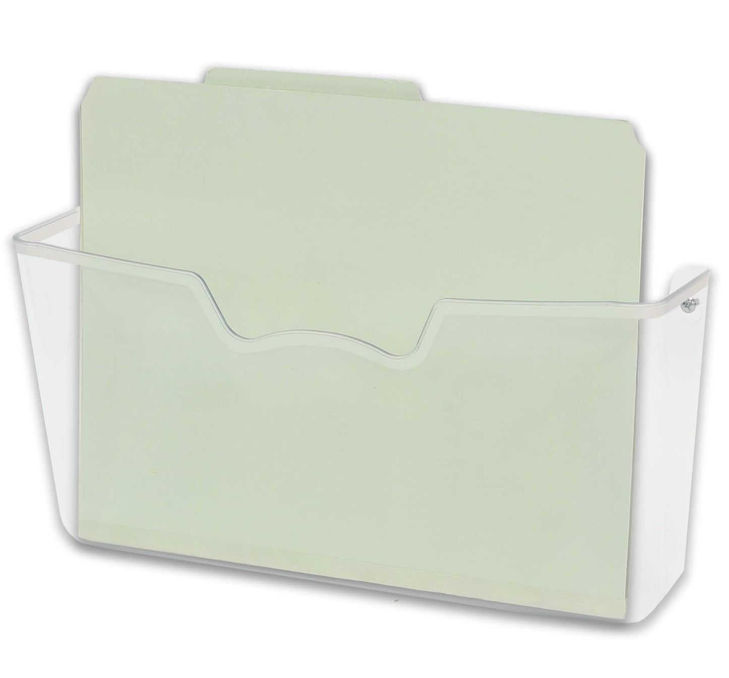 Simple Houseware Clear Wall Mount Pocket Document Organizer for Hanging File Holder