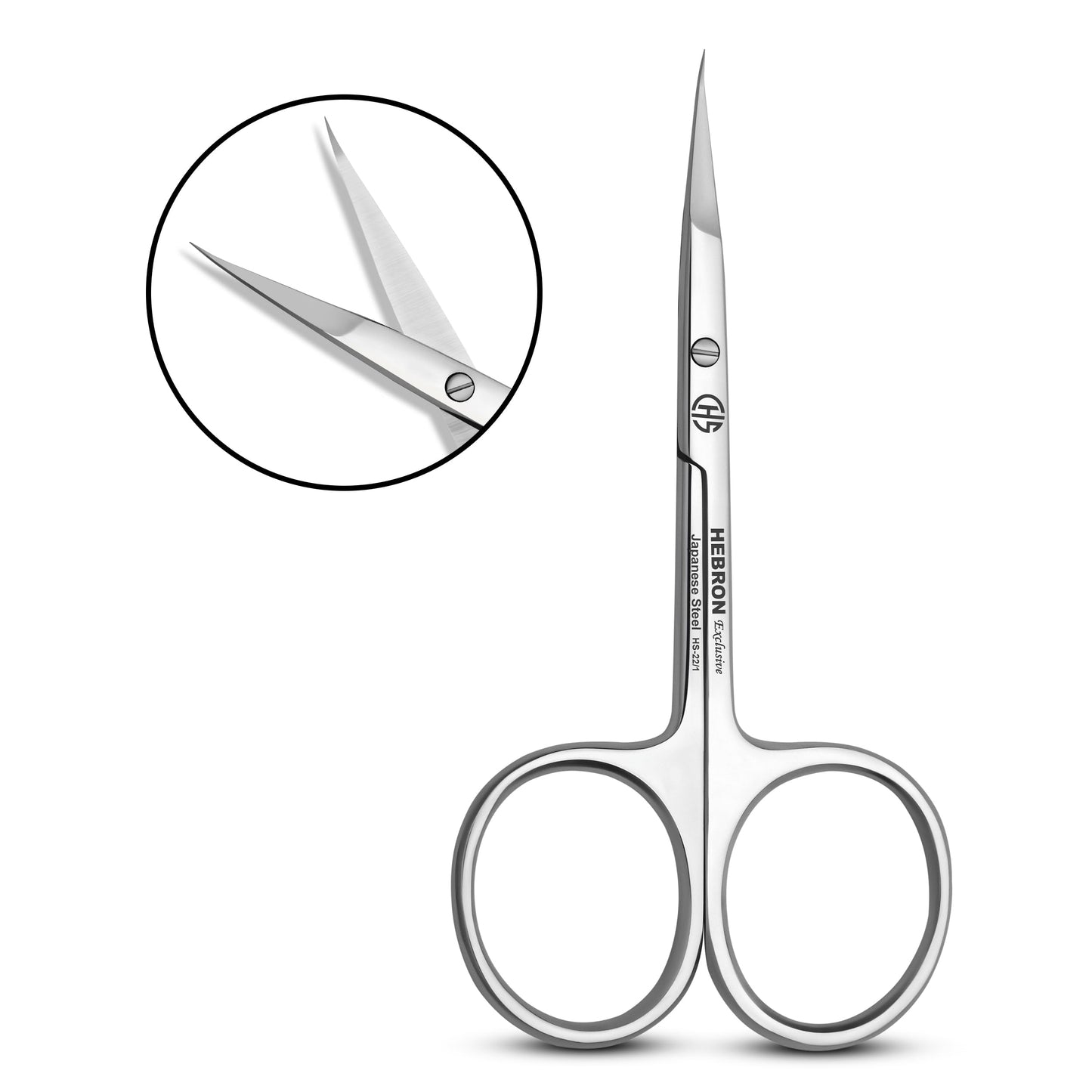 Cuticle Scissors Professional – Extra Fine Precision Nail Scissors for Manicure & Pedicure – Stainless Steel Cuticle Trimming Tool for Nails & Hangnails – HS-22/1
