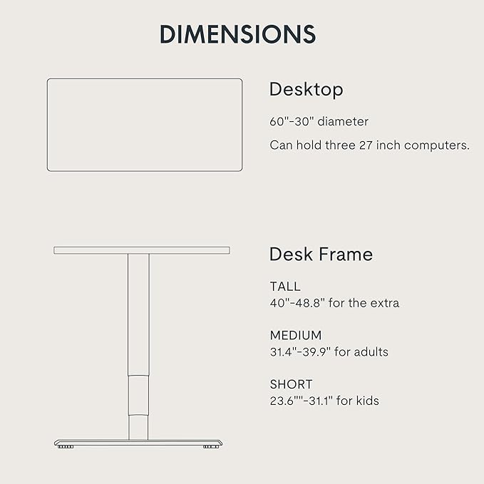 FLEXISPOT E6 MAX Bamboo 60x30 Inch Dual Motor 3-Stage Heavy Duty Standing Desk, 330lbs Weight Capacity, Height Adjustable Desk w/Cable Management & Wheels (Solid Bamboo Desktop + White Frame)