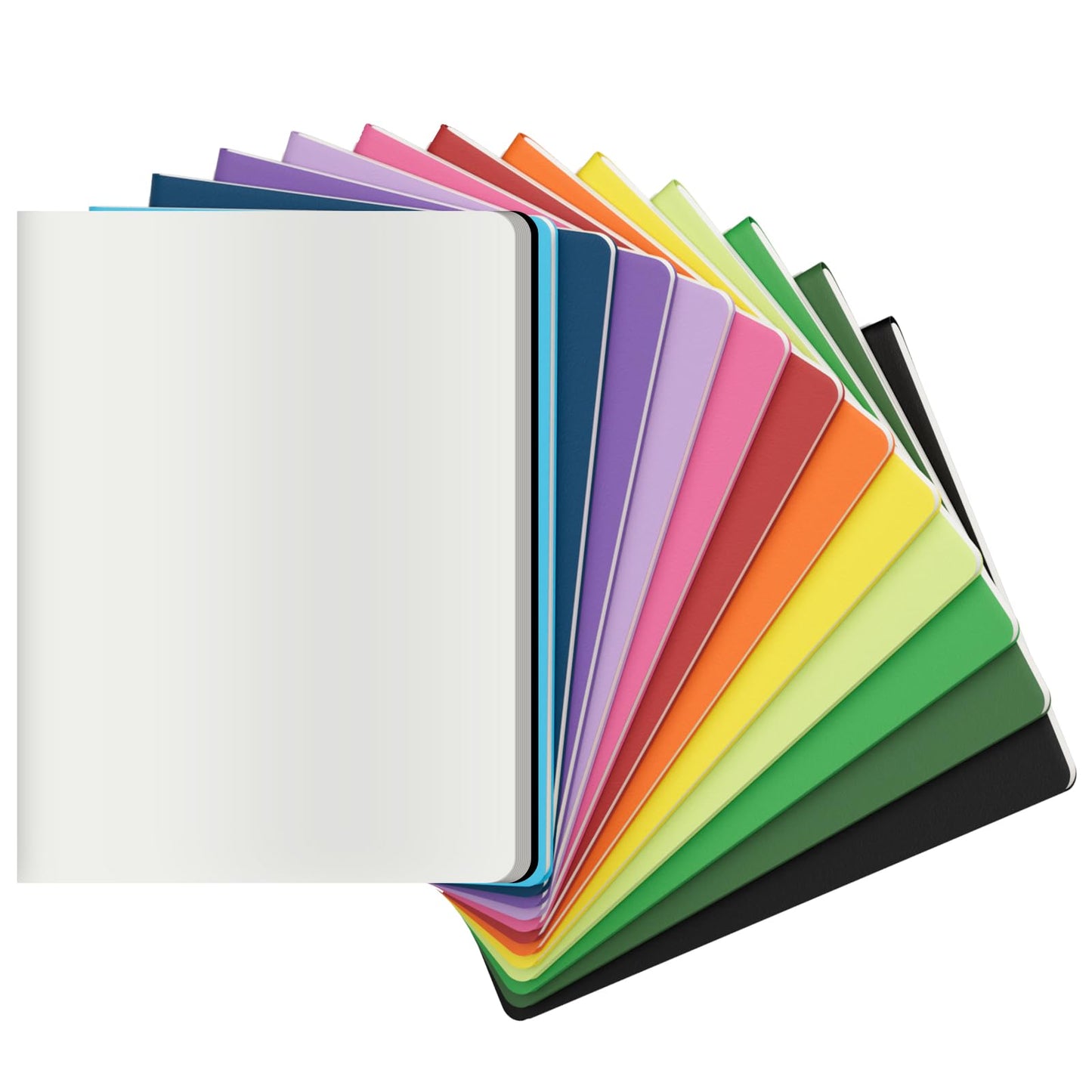 XYark Large Colorful Blank Notebook Journals Bulk with Thick Unlined Paper, 8.5x11 inch, 60 Pages, Journal Set for Travelers Students Office, Sketchbook Composition Diary Subject Notebooks, 12 Pack