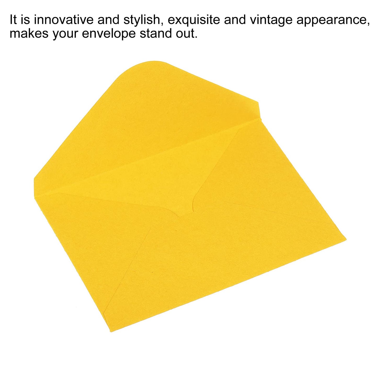 PATIKIL Mini Envelopes, 100 Pack Mini Gift Card Business Card Envelope for Greeting Weddings, Yellow