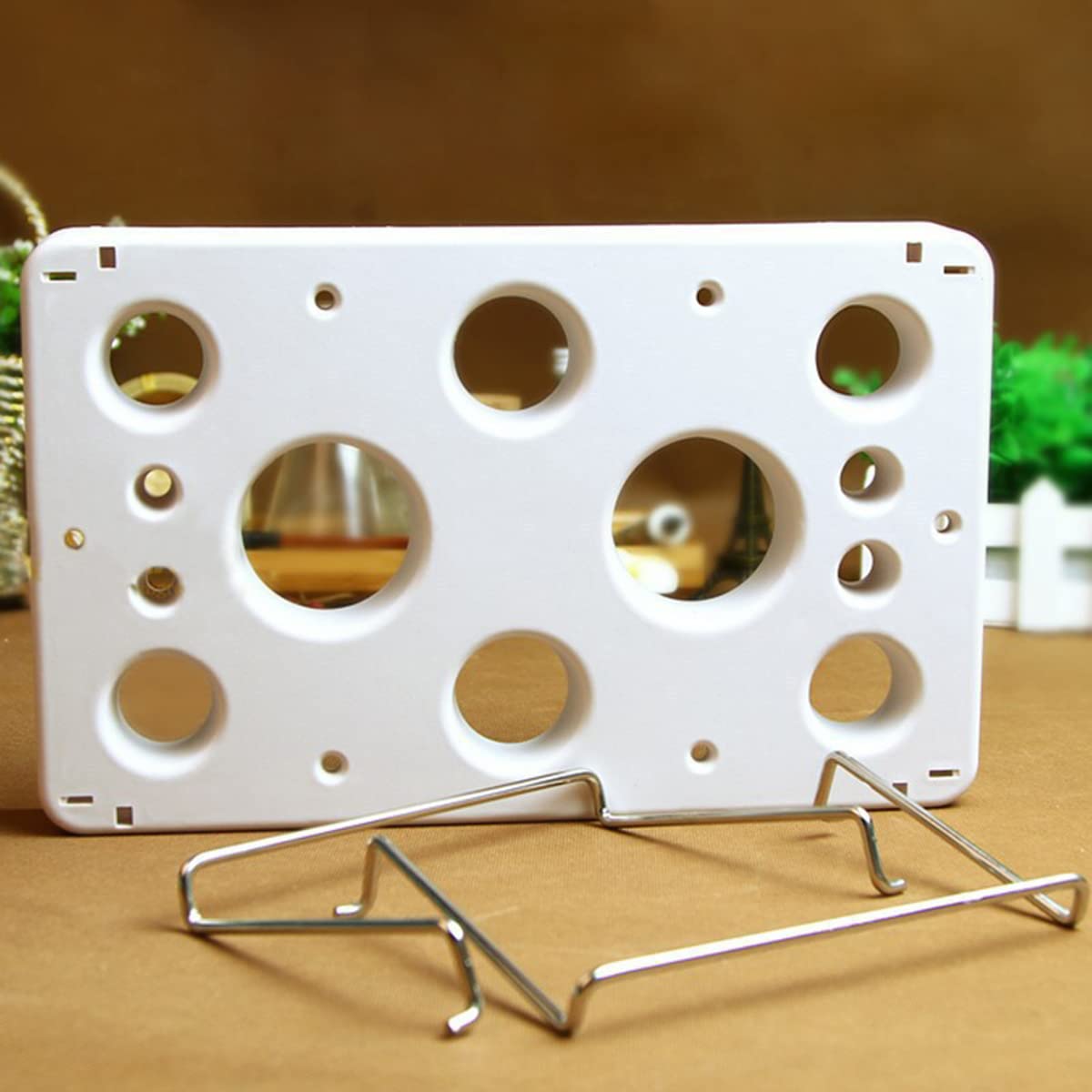 Piping bag shelf Decorating bag rack Cake decorating frosting bag rack Stainless steel feet Cake tools DIY baking 12 cavity cream bag rack (2 Packs)