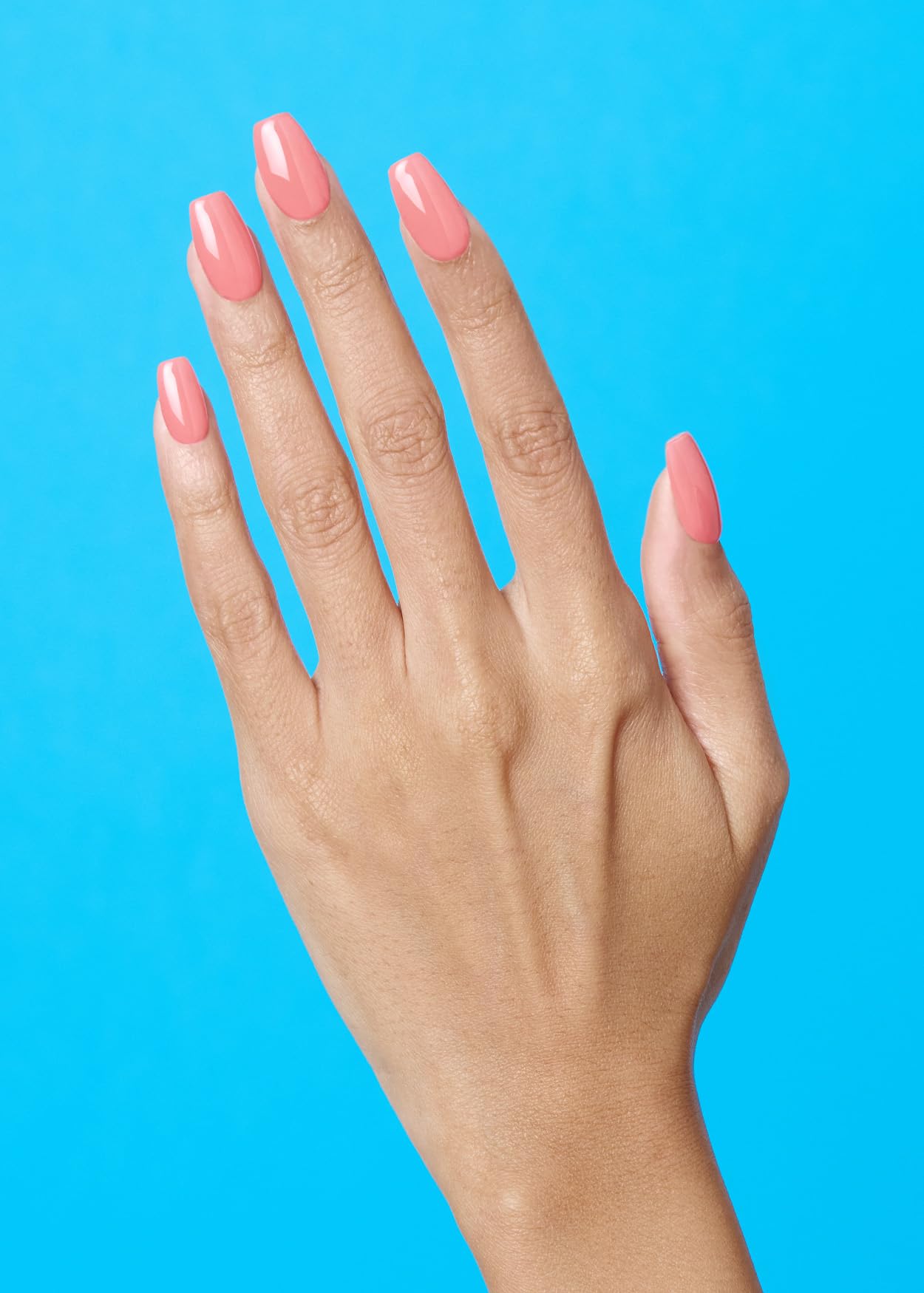 ohora Semi Cured Gel Nail Strips (N Cream Glow) - Pink, Solid, Works with Any UV/LED Lamps, Salon-Quality, Long Lasting, Easy to Apply & Remove - Includes 2 Prep Pads, Nail File & Wooden Stick
