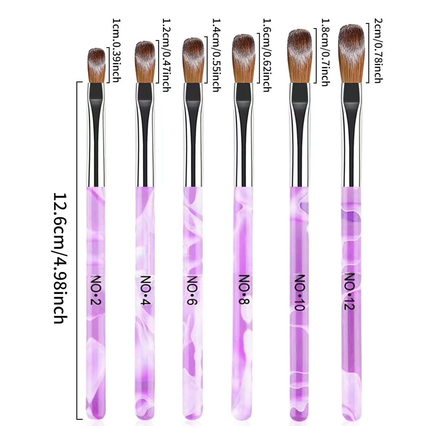 28Pcs Purple Nail Art Brush Set, Acrylic Nail Brushes, Gel Nail Brush, Nail Dust Brush, Nail Dotting & Liner Tool, Professional Manicure Tool Kit for Acrylic Powder Application, Sculpting & Cleaning