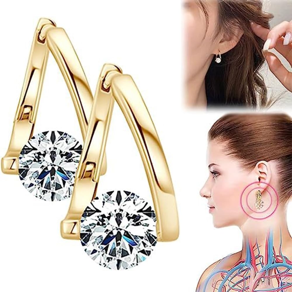 Halolux Lymphvity Germanium Earrings, 2 Pairs Lymphvity Germanium Earrings for Women(2 Colors)