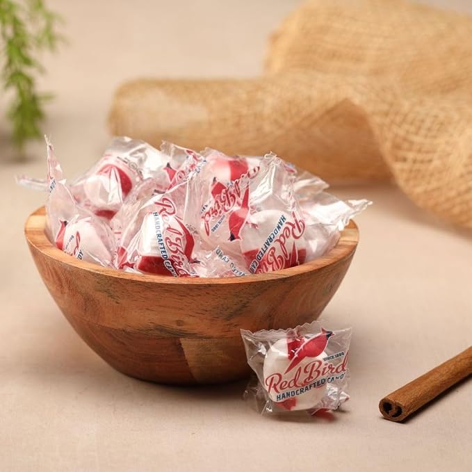 Red Bird Cinnamon Candy, Individually Wrapped, Gluten Free Breath Mints, 52 oz