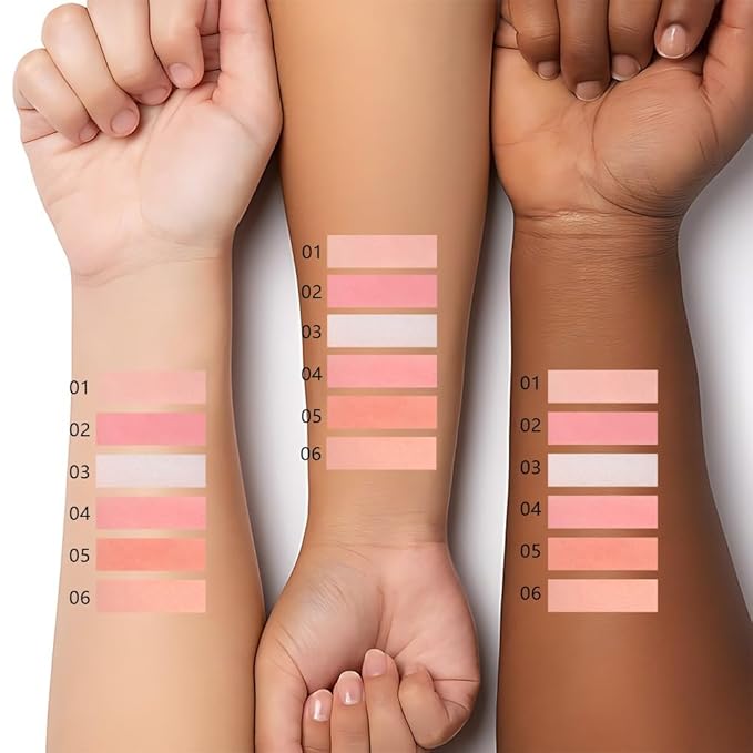 Matte Blush Powder for Cheeks, Cruelty Free Makeup – Long Lasting Natural Face Blusher Makeup, Lightweight Blendable Cheek Color Palette for Women All Skin Tones - #04 Vivid Pink