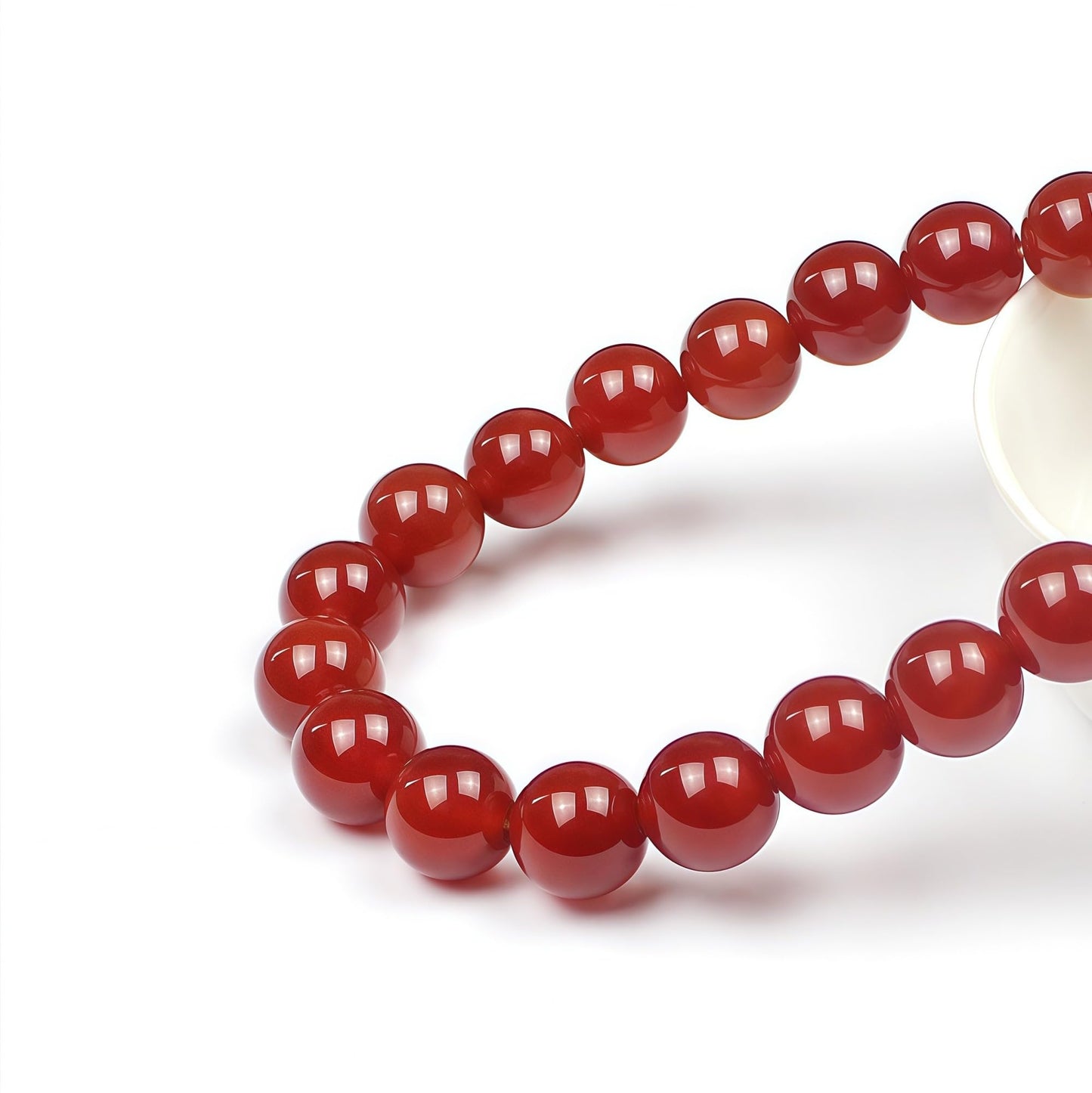 MJDCB Natural Stone Bead Red Cornelian Gemstone Loose Beads for Jewelry Making Bracelet Necklace 6mm