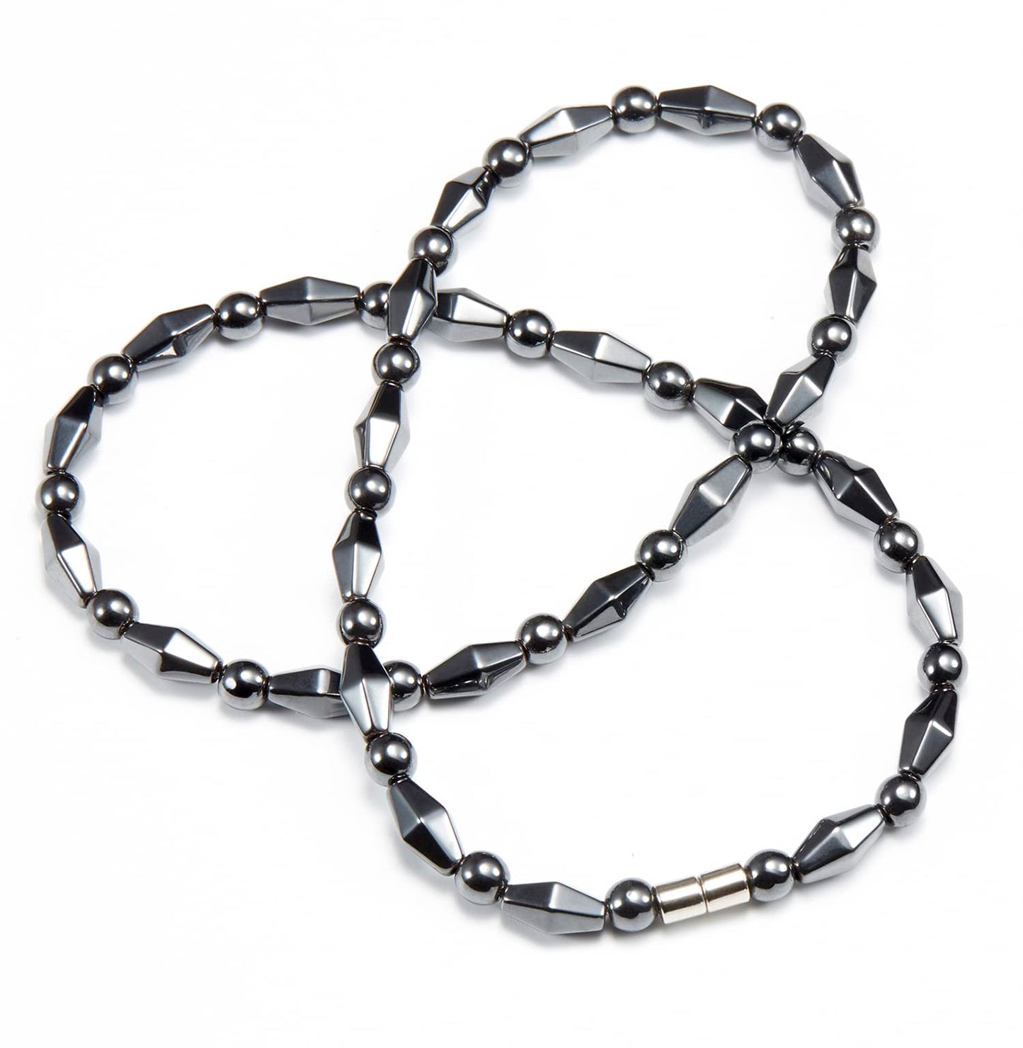 Hematite Magnetic Therapy Necklace, Natural Healing Stone Protection Stone Jewelry Unisex