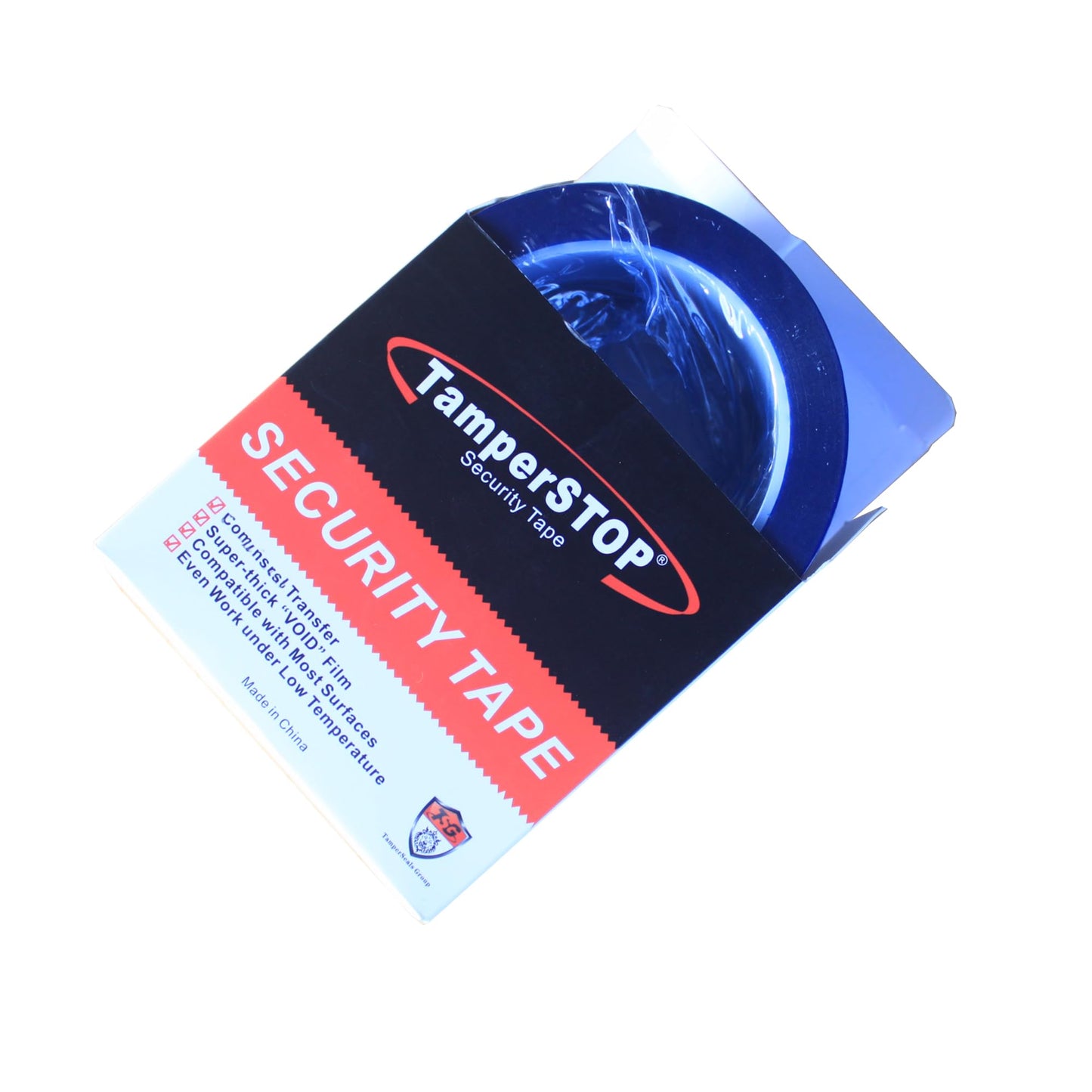 TamperSeals Group - 2 Rolls Blue Non-Transfer Tamper Evident Security “VoidOpen” Tapes (1Inch x 50Yards x 2Mil, No Residue Left, Do Not Open if Seal is Broken)