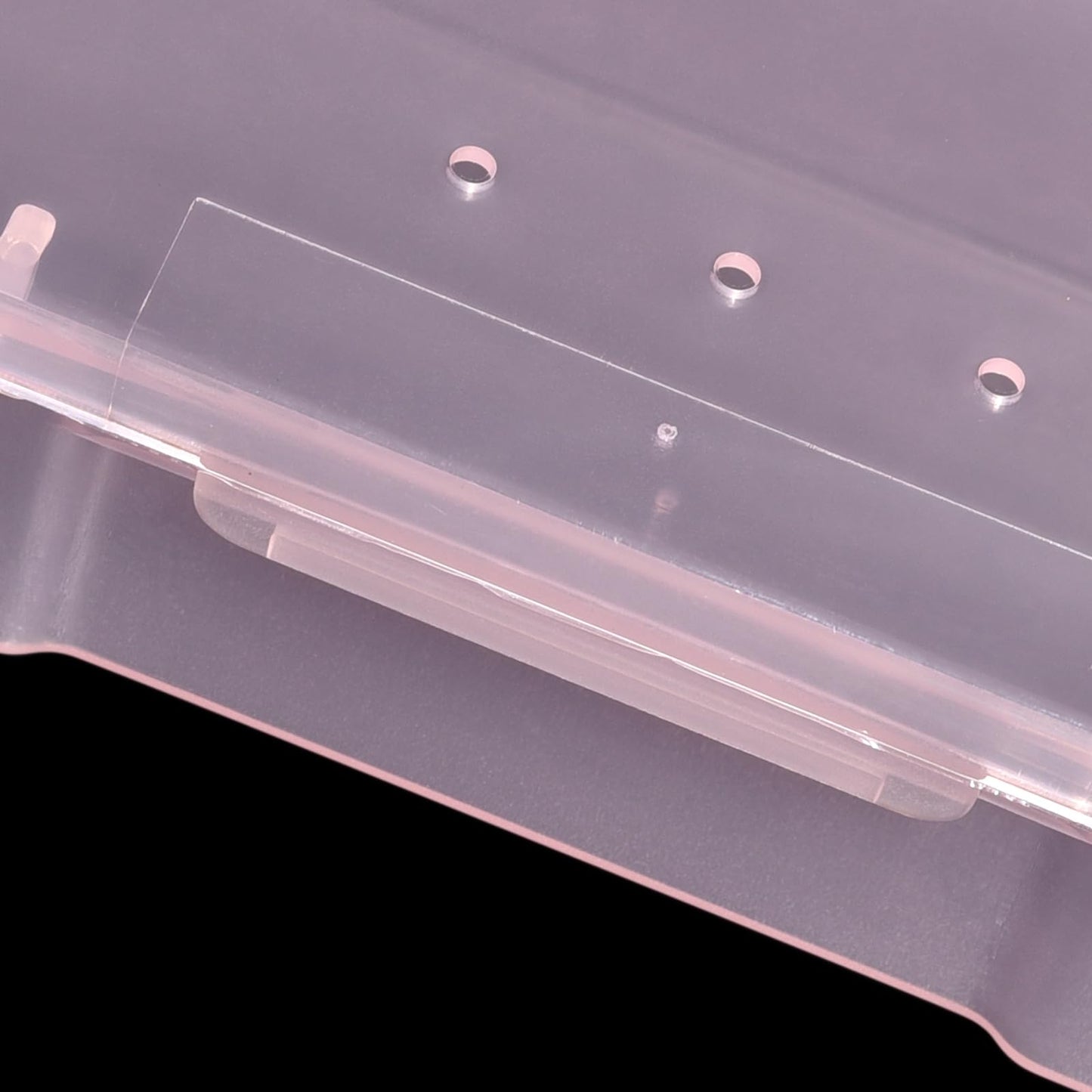 siyuwuro 4Pcs Transparent Storage Boxes For Nail Tool Professional Pedicure Manicure Tools Set Plastic Nail Art Tool Box Storage Case Nail Supplies, Pink