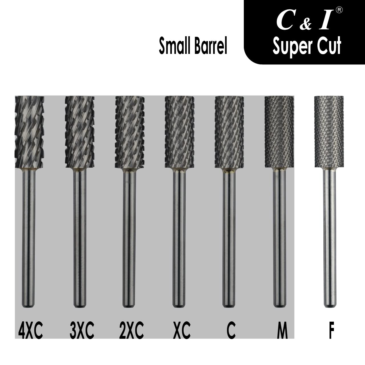 Super Cut Upgrade Edition, Small Barrel Nail Drill Bit for Electric Manicure Drill Machine, Remove the Nail Gels, Acrylic Gels, or Dip Powder (Fine -F)