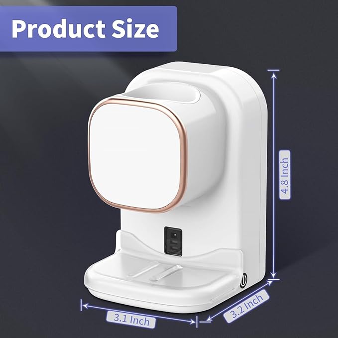 Automatic Toothpaste Dispenser,Wall Mounted Electric Toothpaste Dispenser for Kids and Adults,Toothpaste Dispenser for Bathroom (White