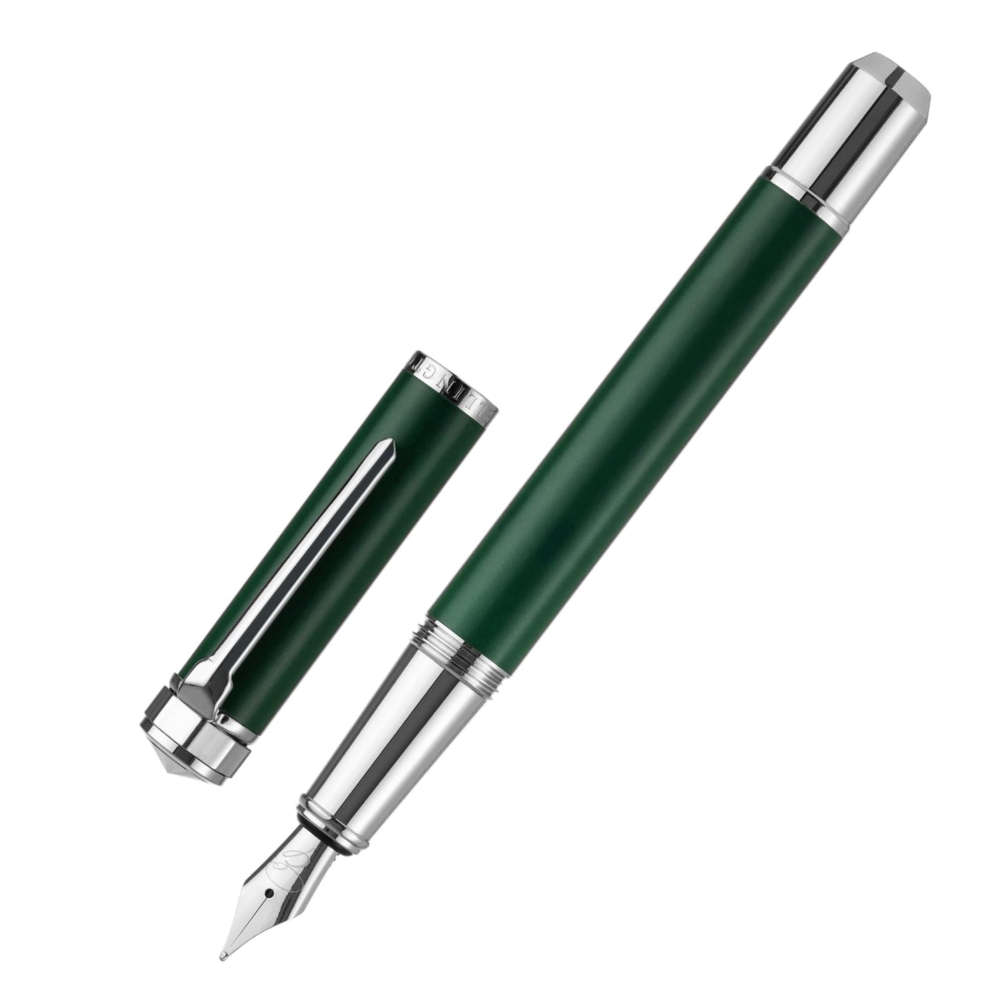 Ellington Pens Pocket Size Fountain Pen Medium Nib – 12cm Compact Luxury Mini Pen, Ink Converter, 3 Cartridges – Sleek Finish, Ideal for Travel, Journaling & Gifting