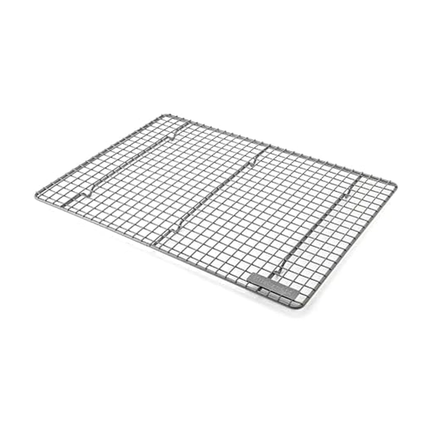 KitchenAid Nonstick Aluminized Steel Cooling Rack, Dishwasher Safe, Contour Silver, 13x18 Inch