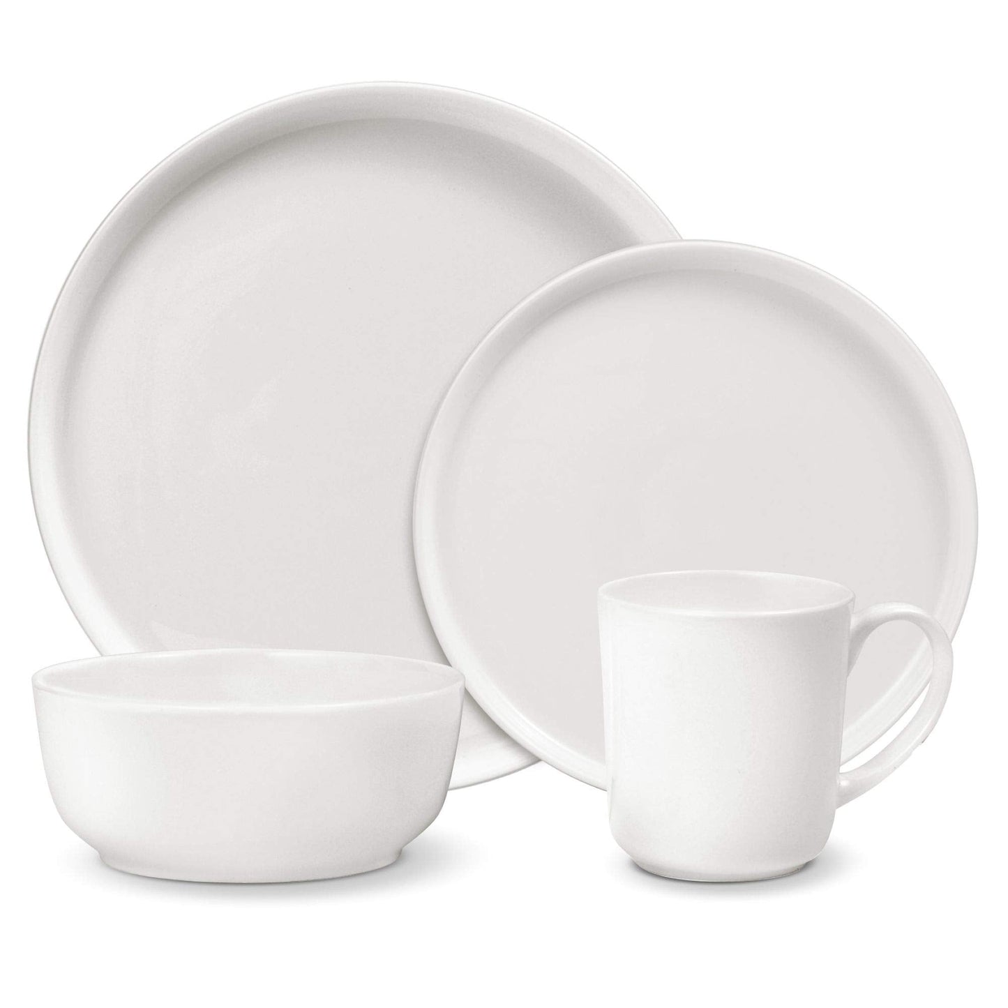 Mikasa 5266100 Samantha Chip-Resistant 16 Piece Set, Service for 4 White