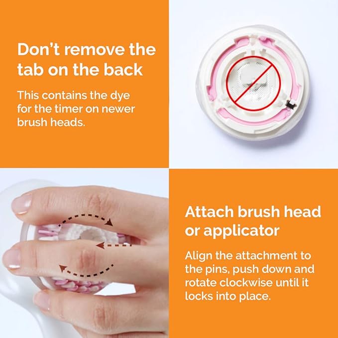Facial Cleansing Brush Head Replacement Set Compatible with Mia 1, Mia 2, Mia Fit, Alpha Fit, Smart Profile Uplift, 4 Pack