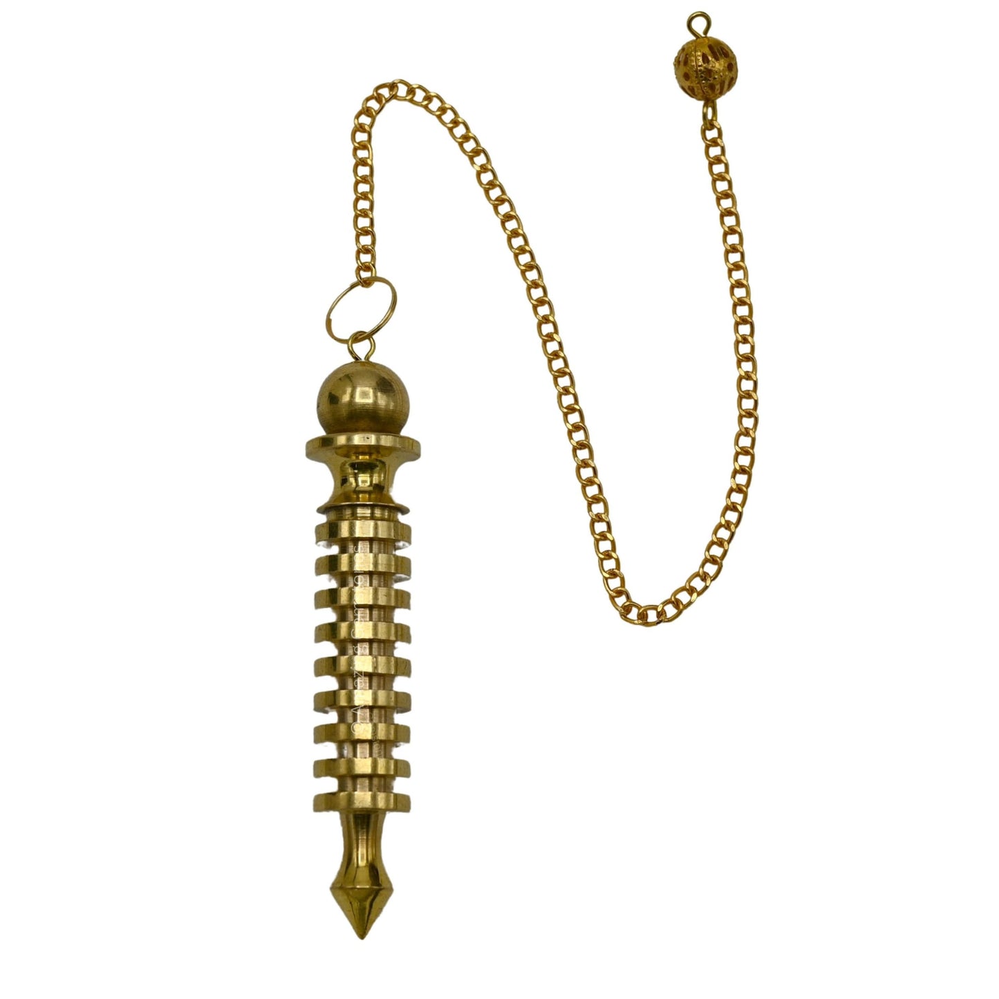 Amazing Gemstone Healing Metal Pendulums for Divination, Gold 9 ISIS Ring Steel Copper Pendulum High Energy Pendulo de Bronce Pendulos de Mesa MP3