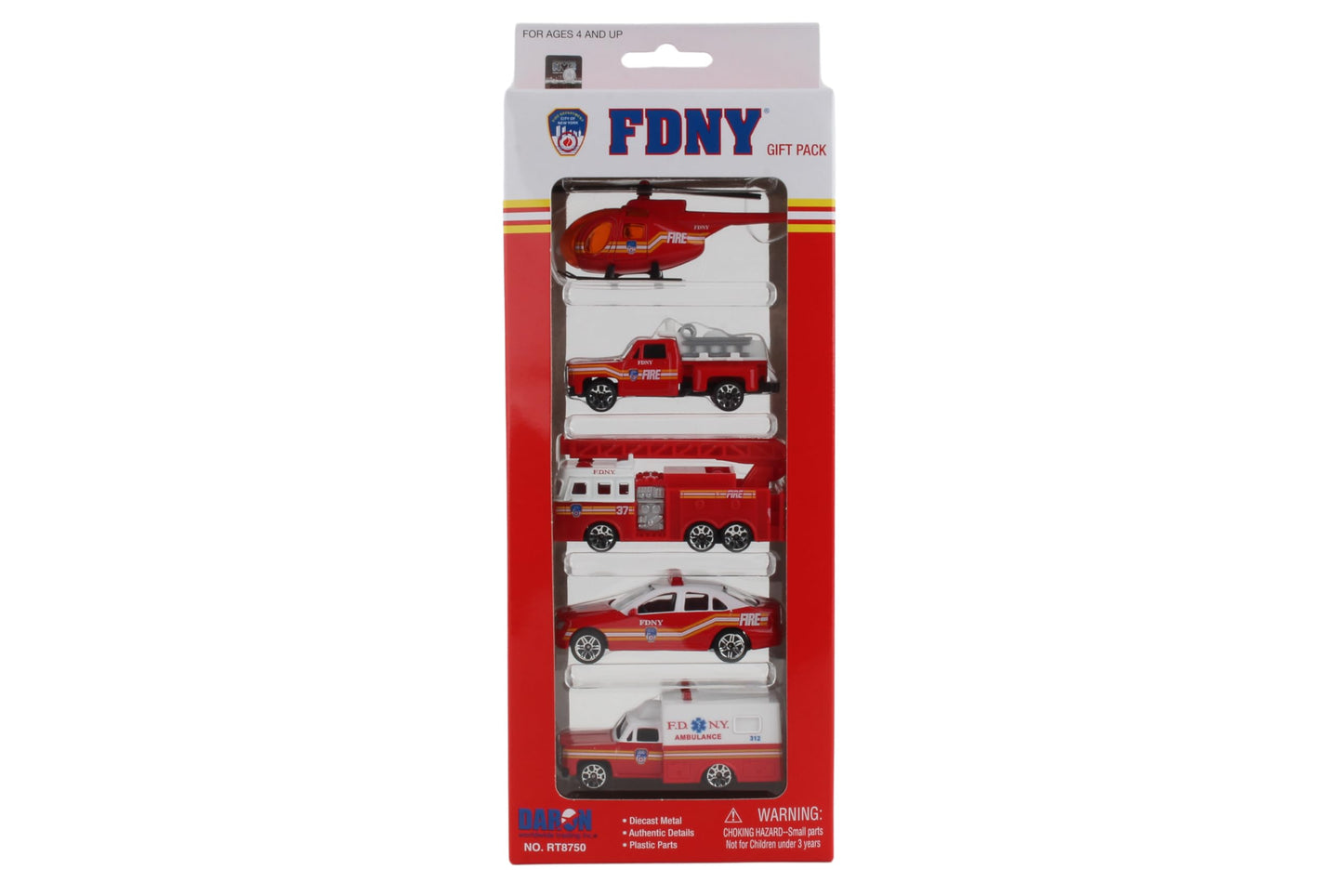 Daron FDNY Vehicle Gift Set, 5-Piece