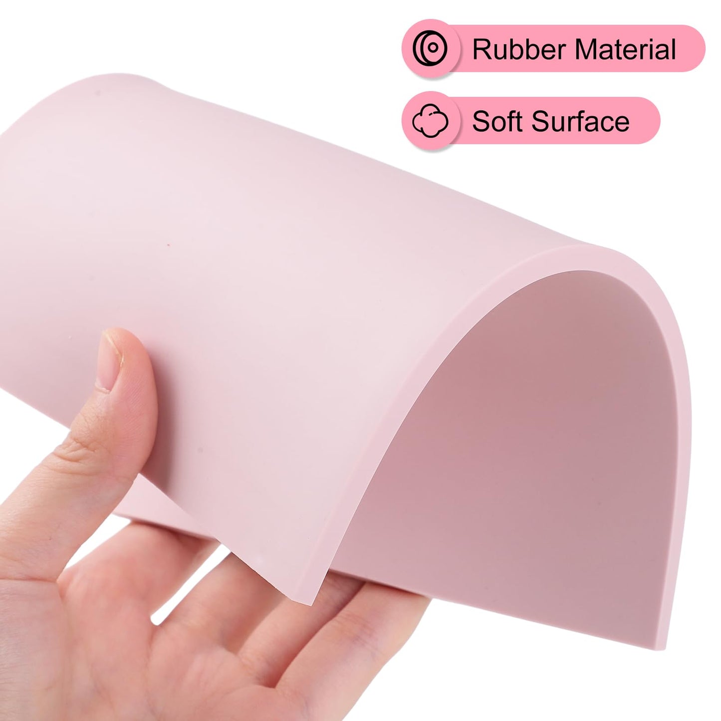 8 Pack 8"x6" Pale Pink Linoleum Blocks for Printmaking, Rubber Stamp Carving Blocks Linoleum Carving Tools for Stamp Maker Printmaking Supplies