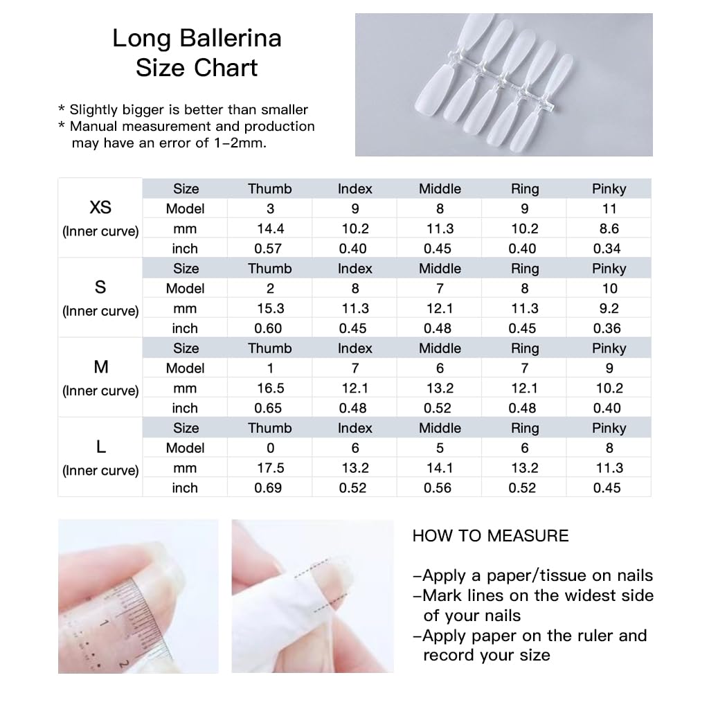 [GLORS] Purly Handmade Long Ballerina Press on Nails | Black False Nail with Cute Kitty | Salon Quality in Long Coffin Nail (S, LC)