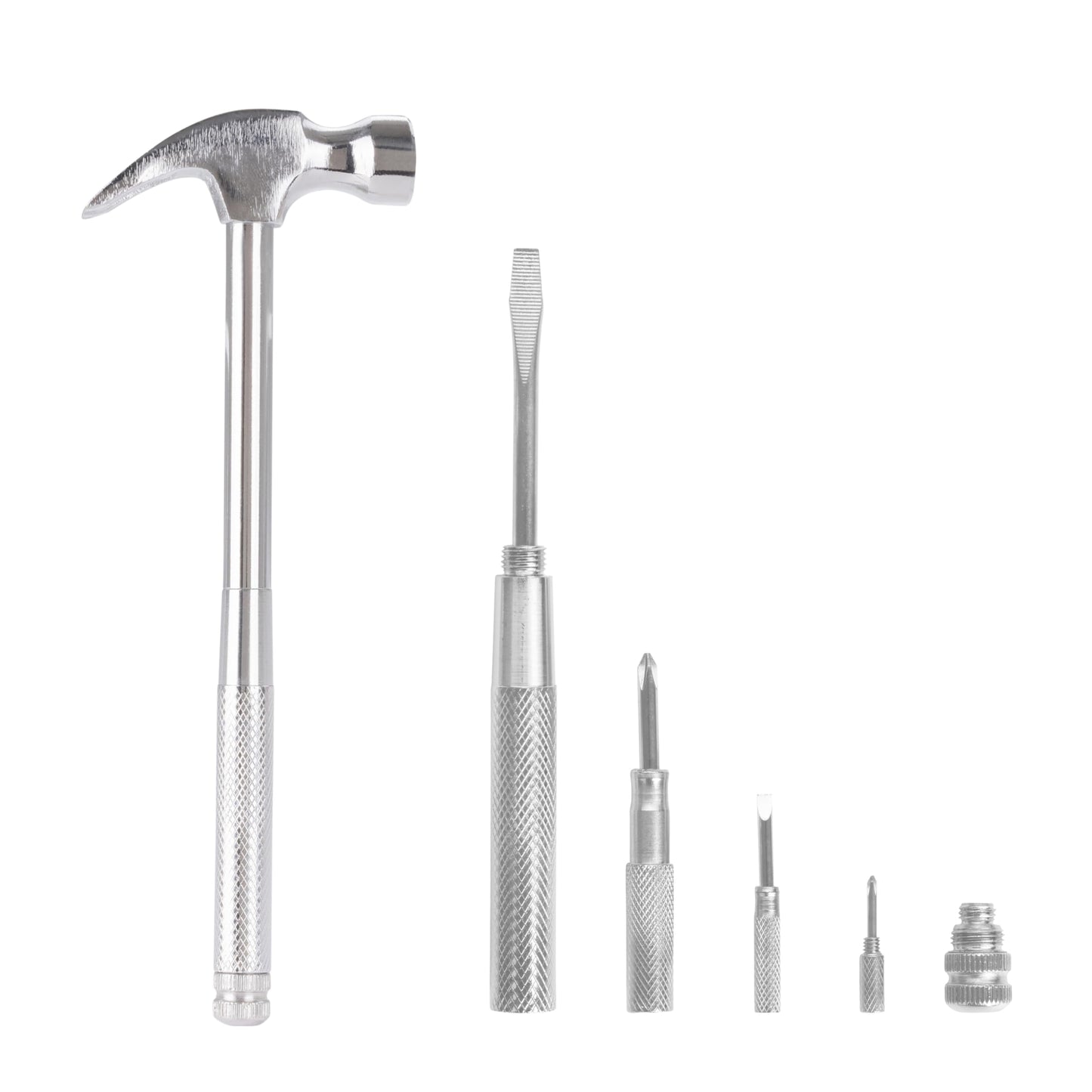 GreatNeck 5-in-1 Hammer, Mothers Day Gifts, Built in Multitool Screwdriver, Chrome Plated to Resist Rust, Tackle Basic Household Tasks, Mothers Day Gifts for Mom