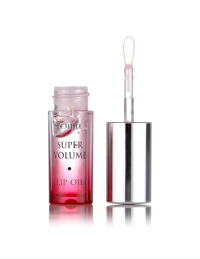 Lip Oil Super Volume | 0.10 Oz | Plumping, Moisturizing, Glass Lips, Plump Lip Oil with Herbal Ingredients, Revitalizing, Volumizing, Nourishing Lips, Non-sticky, Non-artificial Colors
